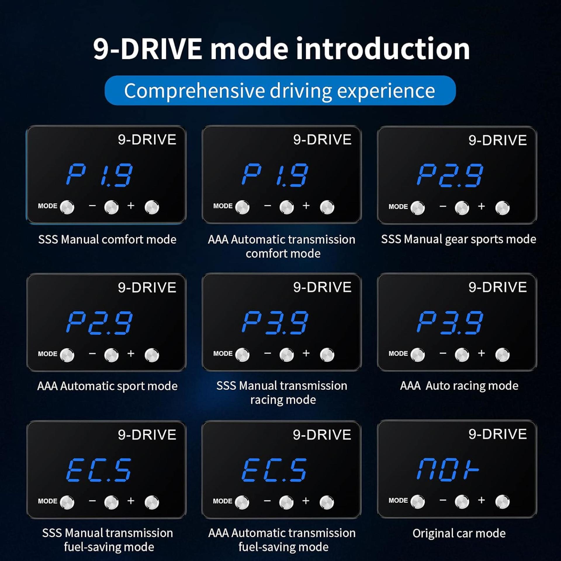 9 Drive Modes Smart Electronic Racing Throttle Response Controller for Full-Size Trucks and SUVs - 4