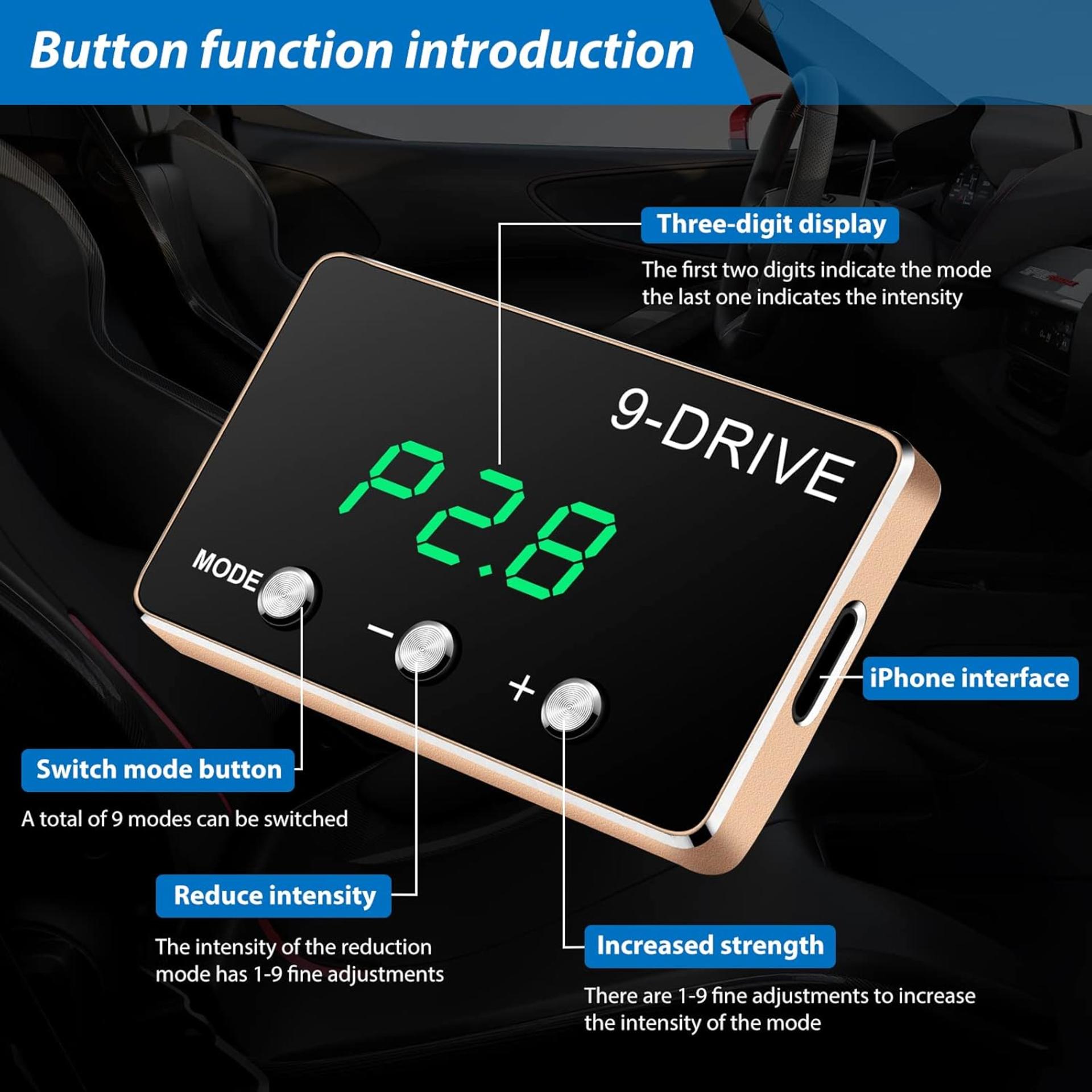 9 Drive Throttle Response Controller for 2007-2020 Select Trucks and SUVs, Electronic Accelerator - 5