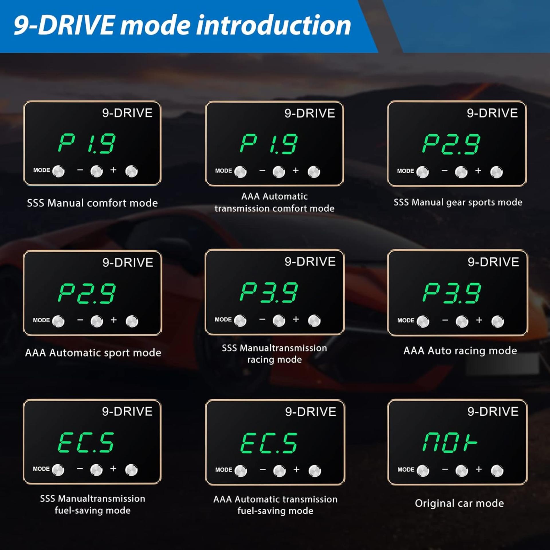 9 Drive Throttle Response Controller for 2007-2020 Select Trucks and SUVs, Electronic Accelerator - 6