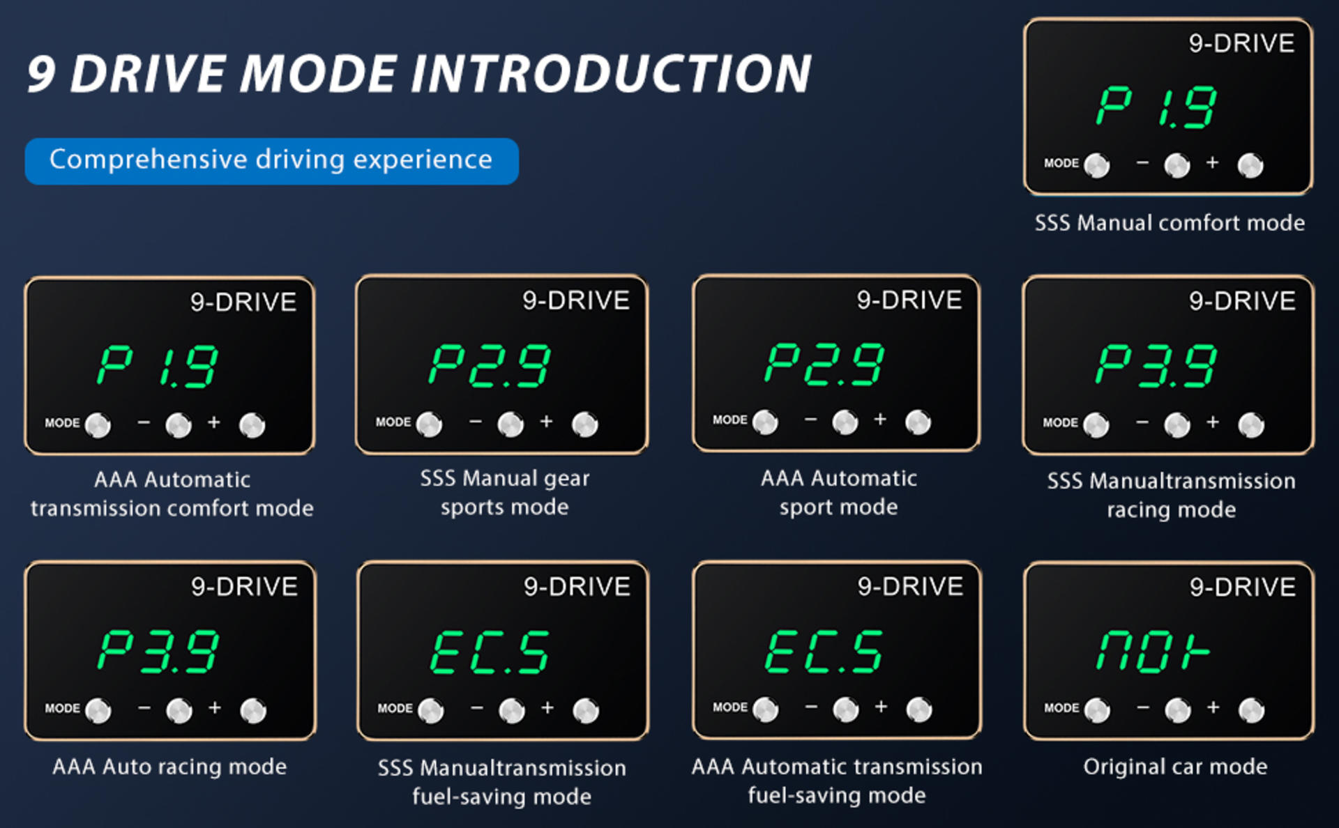 9 Drive Throttle Response Controller for 2007-2020 Select Trucks and SUVs, Electronic Accelerator detail 3