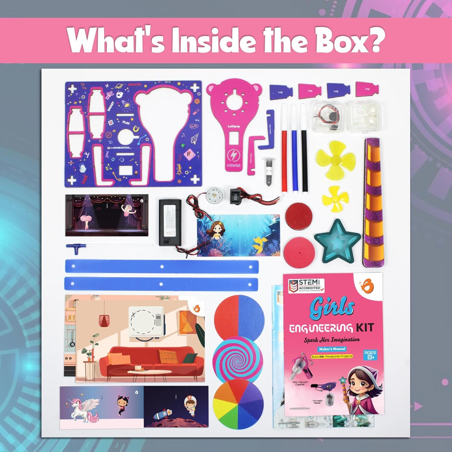 100+ STEM Projects Girls Mini Engineering Kit for Ages 8-15, DIY Science Experiments - 6