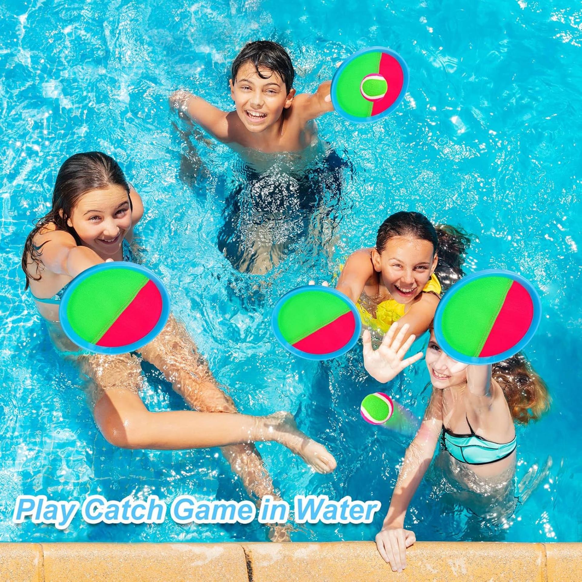 Upgraded Toss and Catch Ball Game Set - Outdoor Yard and Beach Toys for Kids Ages 3-12 - 5