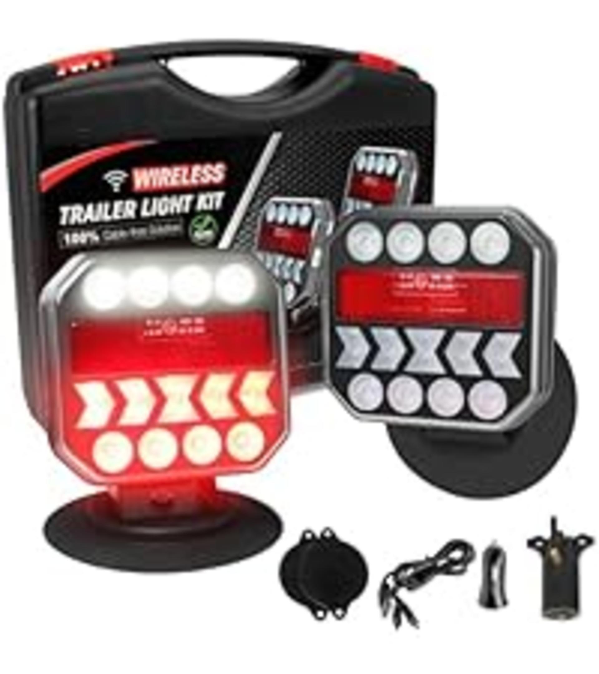 Magnetic Wireless Trailer Lights, Rechargeable LED Towing Light Kit for RV Camper Boat detail 11