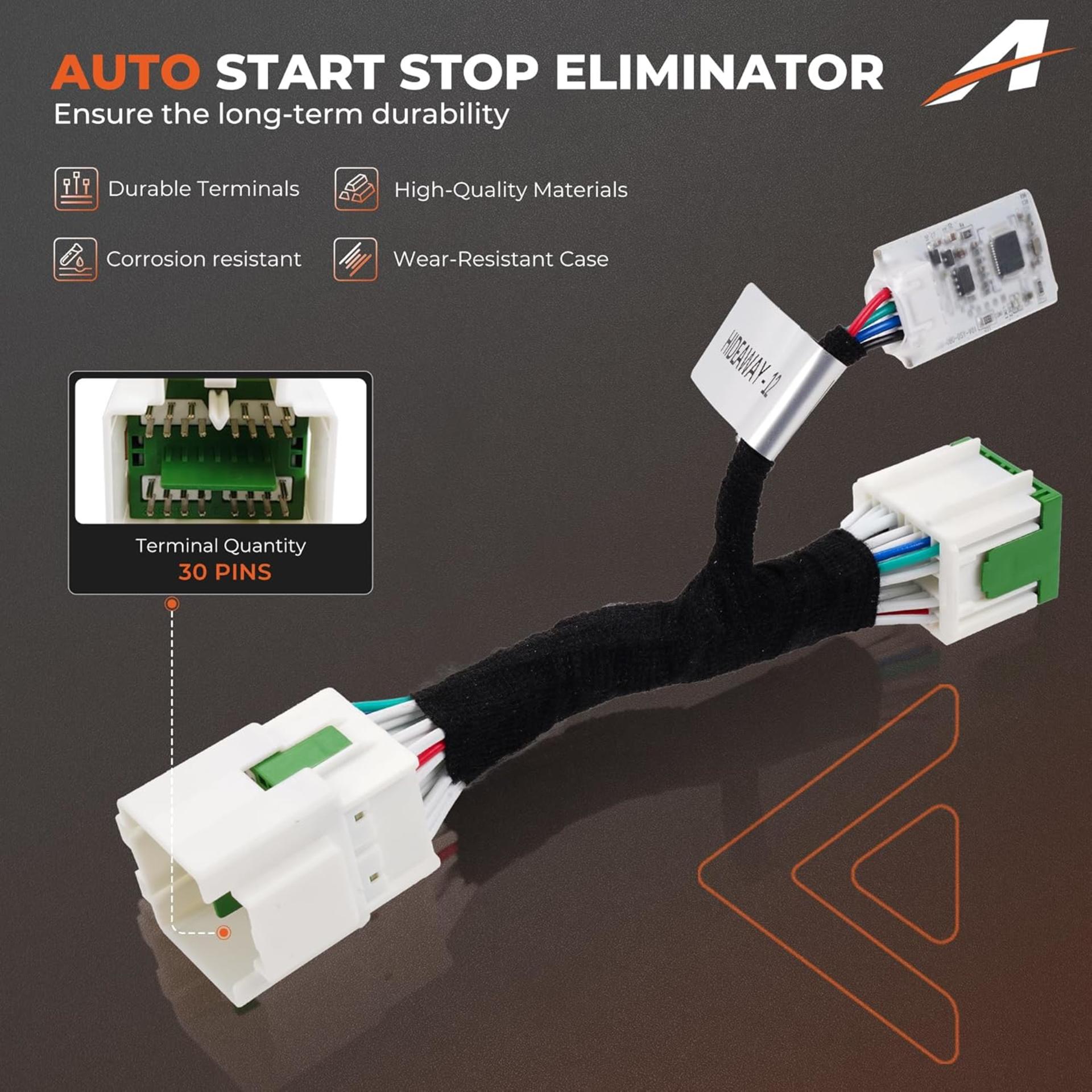 Engine Start Stop Disable Device for F150 2021-2026, Plug and Play Automatic Override Cable - 3