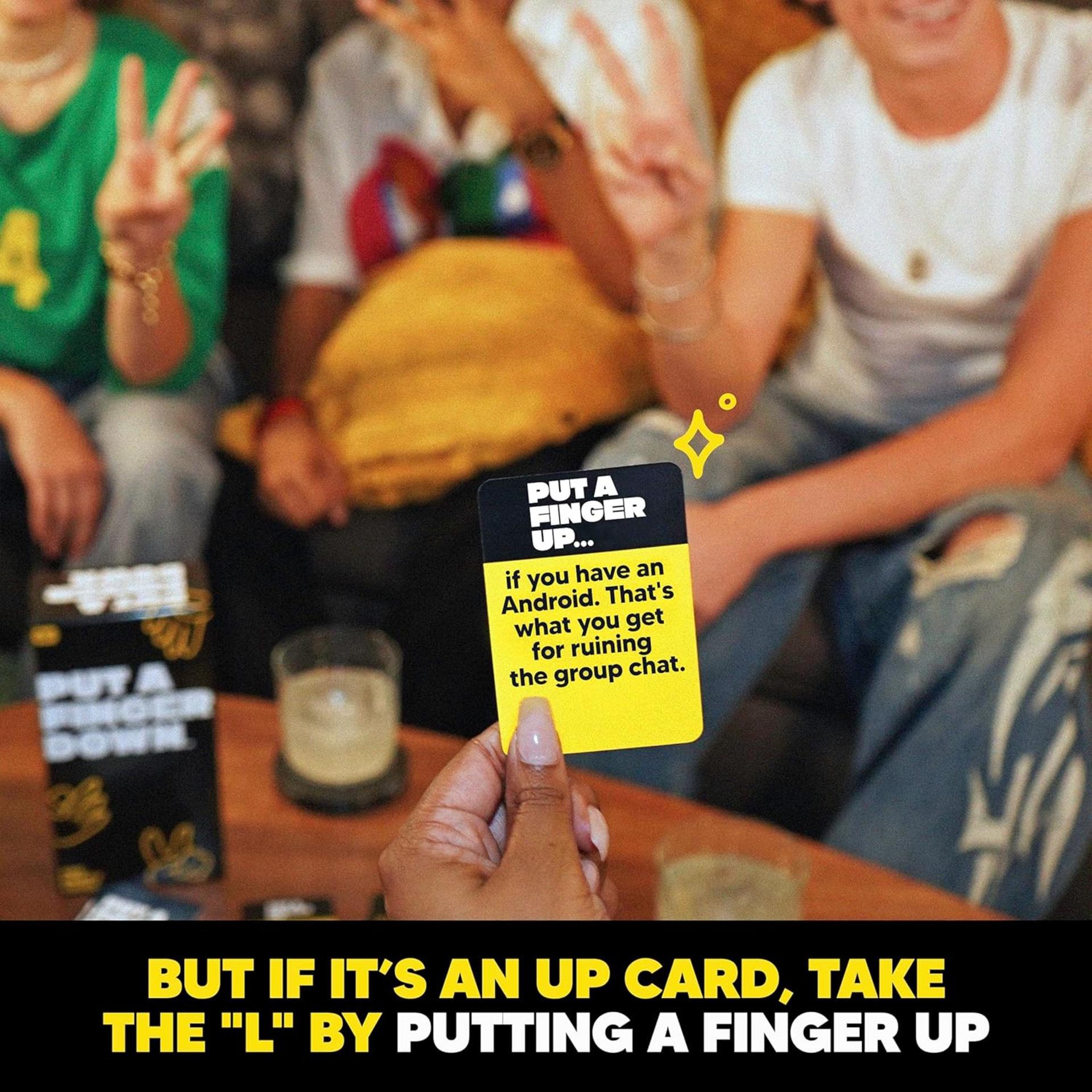 Put A Finger Down - Hilarious Party Card Game for Groups, Fun Social Icebreaker with 400 Cards - 4