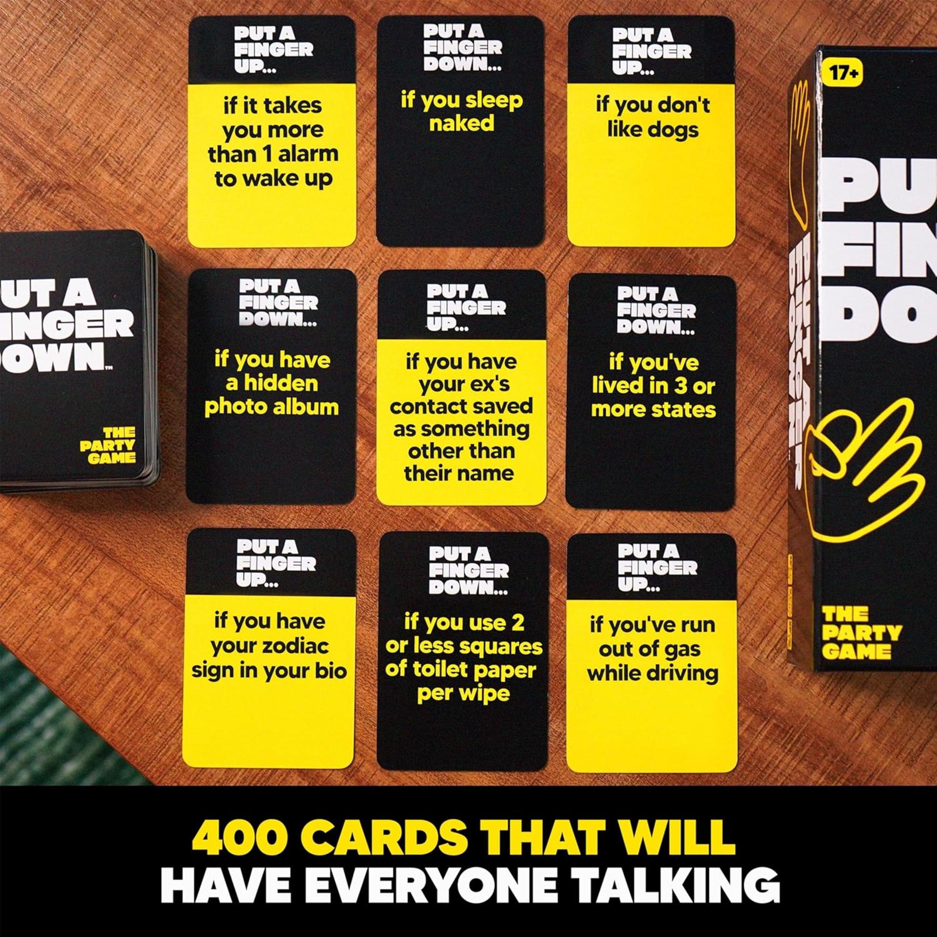Put A Finger Down - Hilarious Party Card Game for Groups, Fun Social Icebreaker with 400 Cards - 5