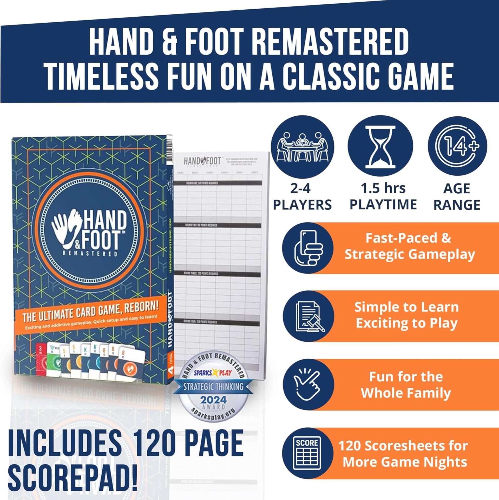 Classic 4 Player Card Game for Adults and Families - Strategic Deck Building Set - 2