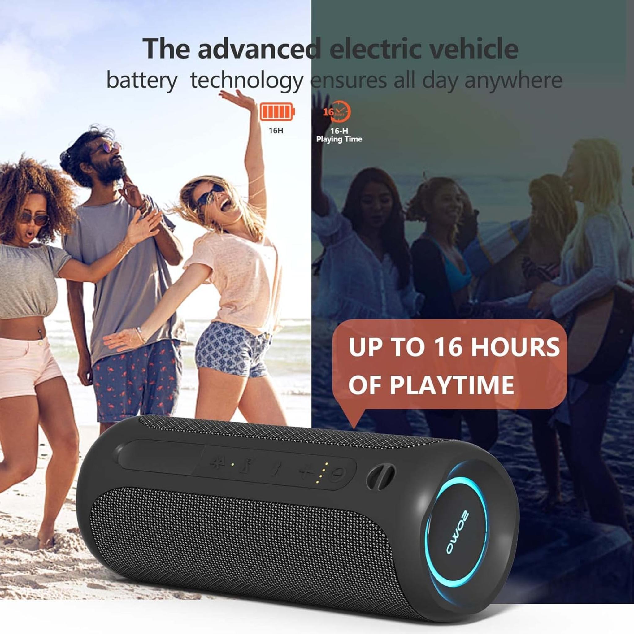 SOWO 25W Portable Bluetooth Speaker, IPX7 Waterproof