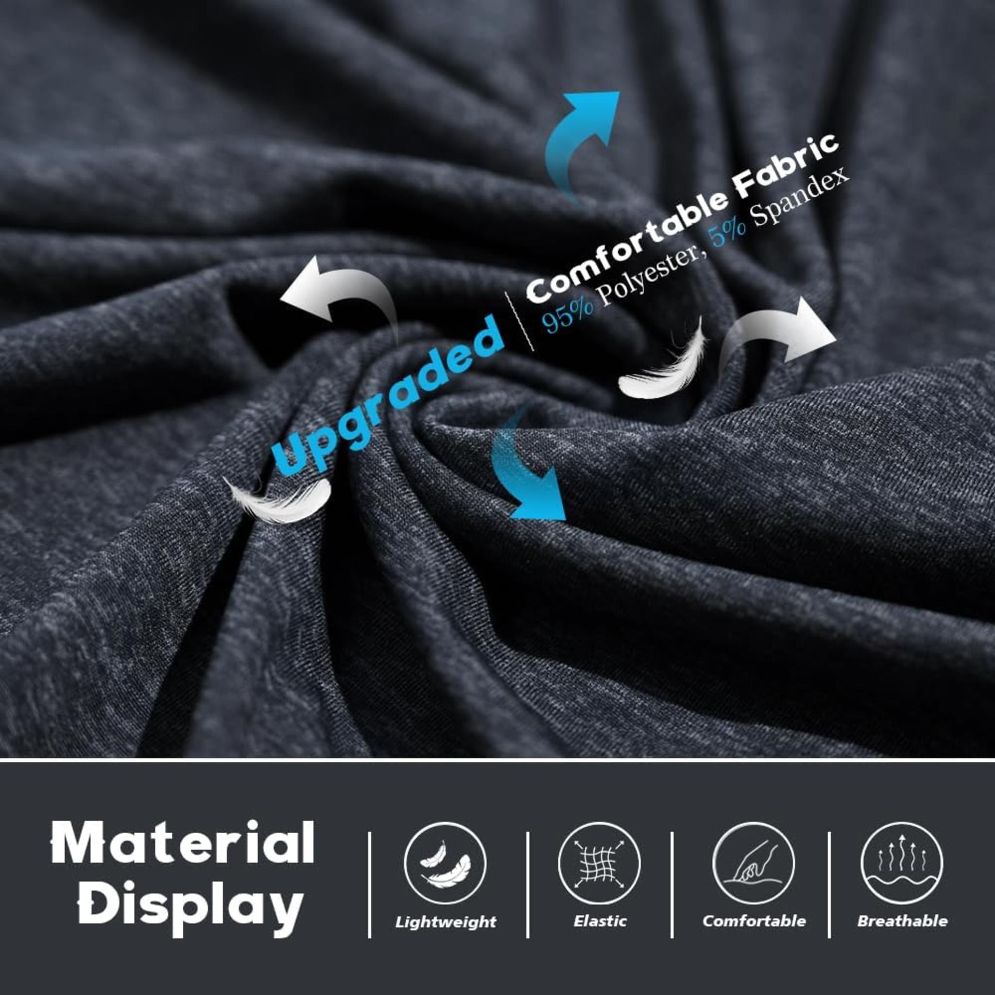 2-Pack Men's Athletic Hooded Shirts - Dry Fit Long Sleeve for Gym & Outdoor