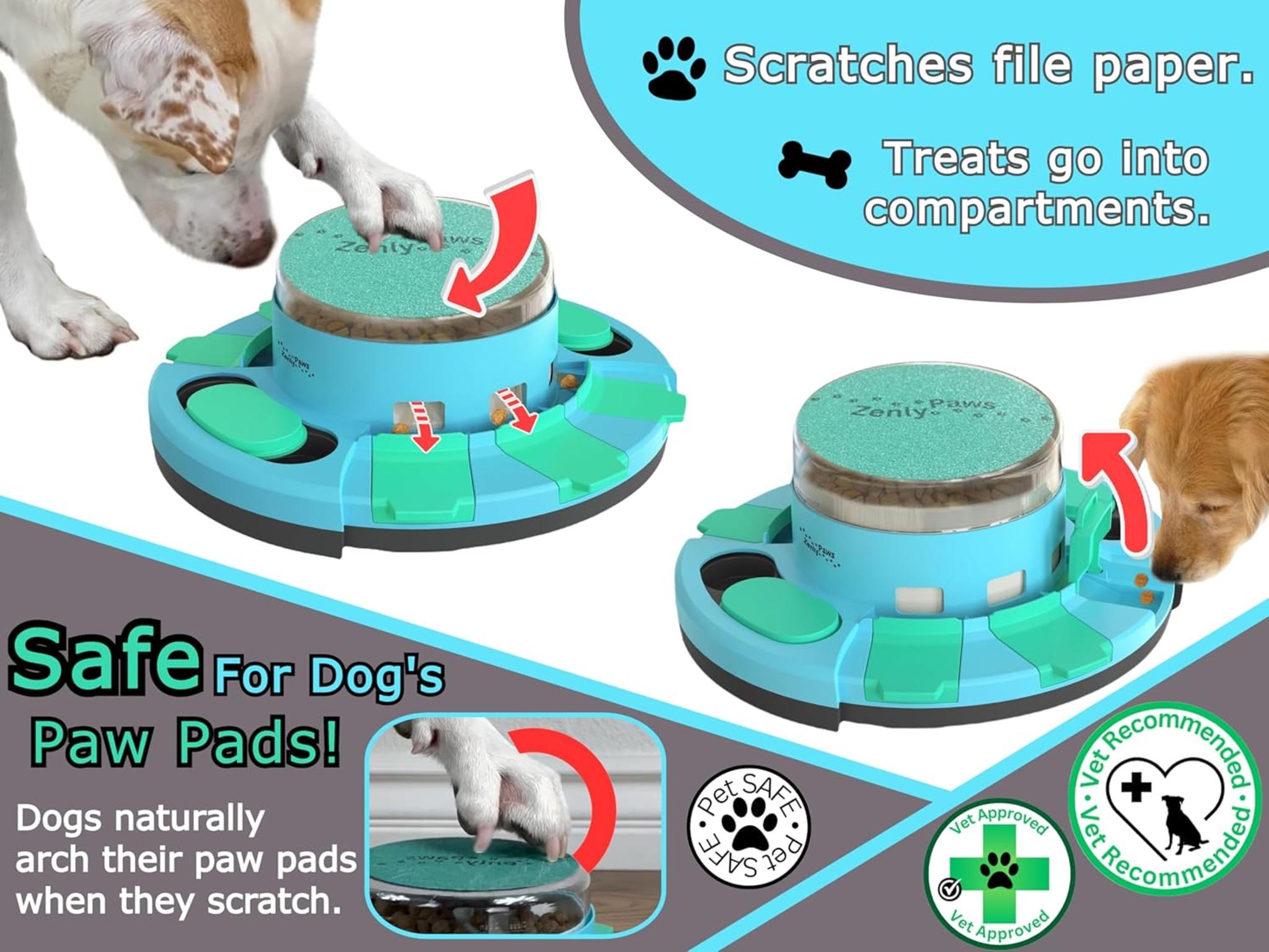 Dog Nail File Toy with Treat Dispenser