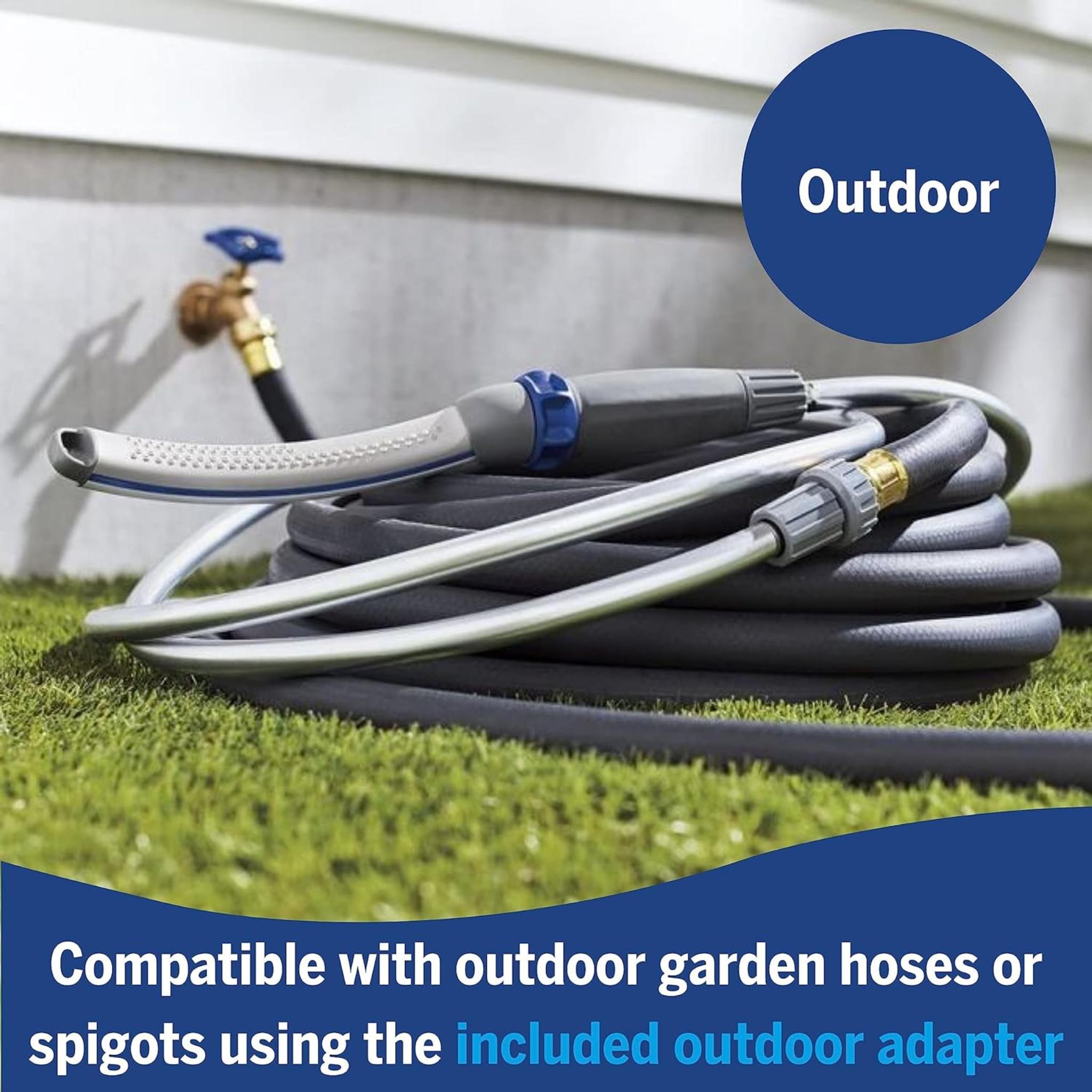 Pet Shower Wand - 8-Foot Hose, Dual Spray Modes for Easy Dog Bathing