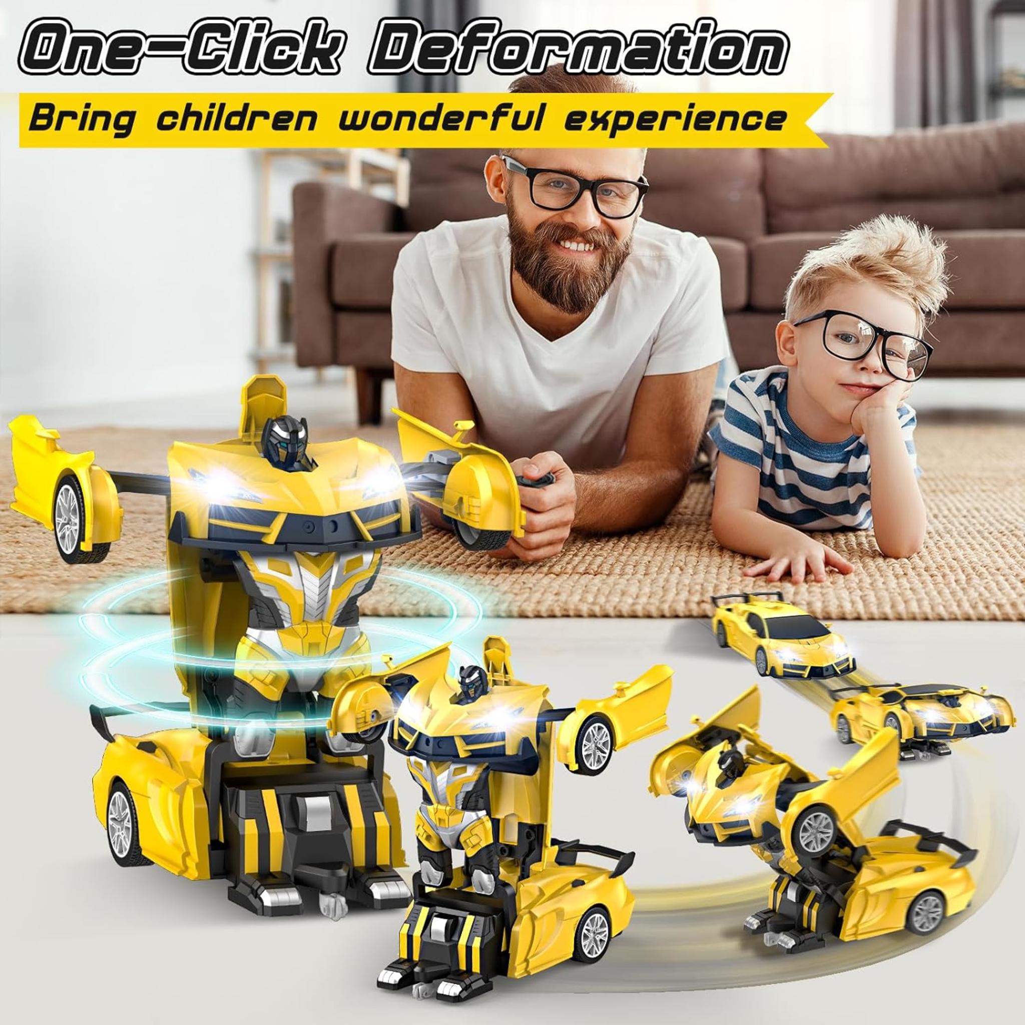 2-in-1 Transforming RC Car with 360° Spin