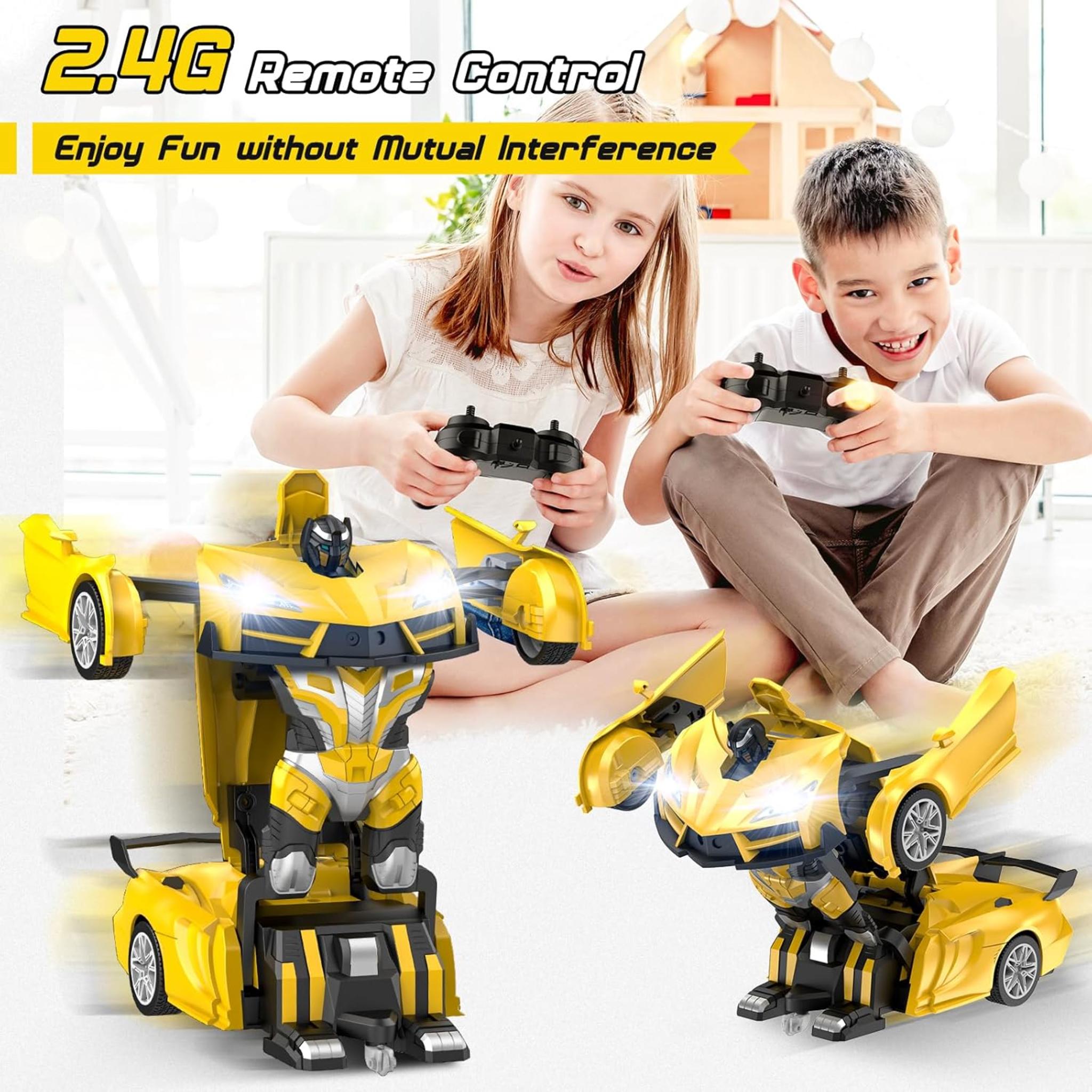 2-in-1 Transforming RC Car with 360° Spin
