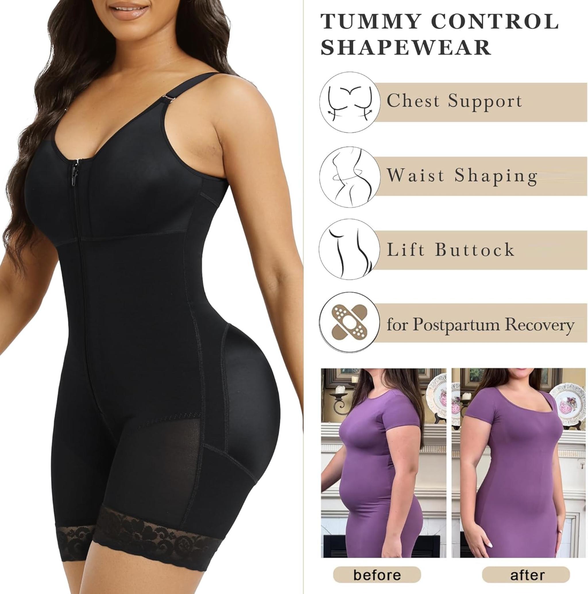 Postpartum Full Body Shapewear with Tummy Control & Butt Lifter