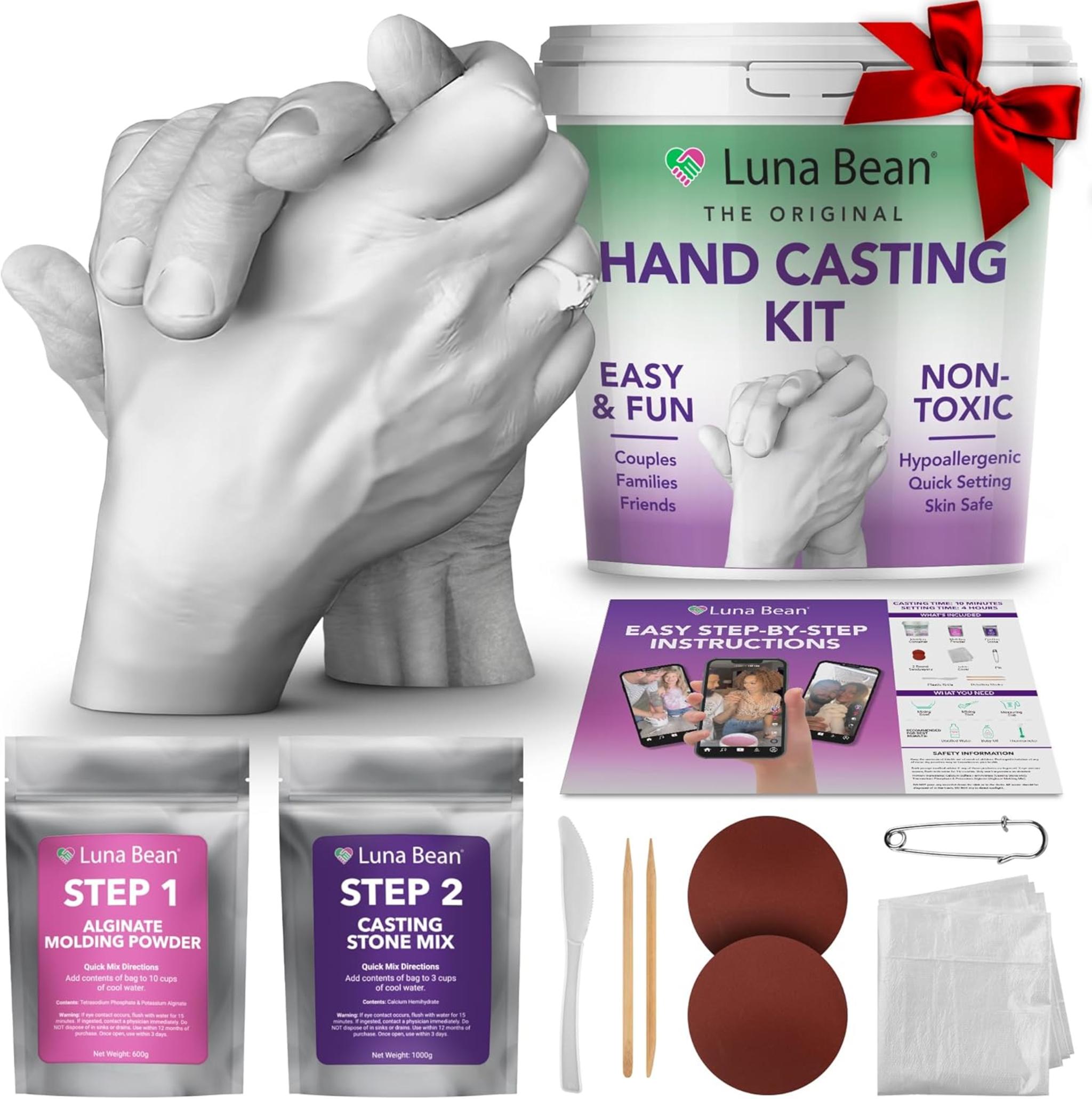 Hand Casting Kit for Couples - All-in-One DIY Hand Mold Set with Premium Materials