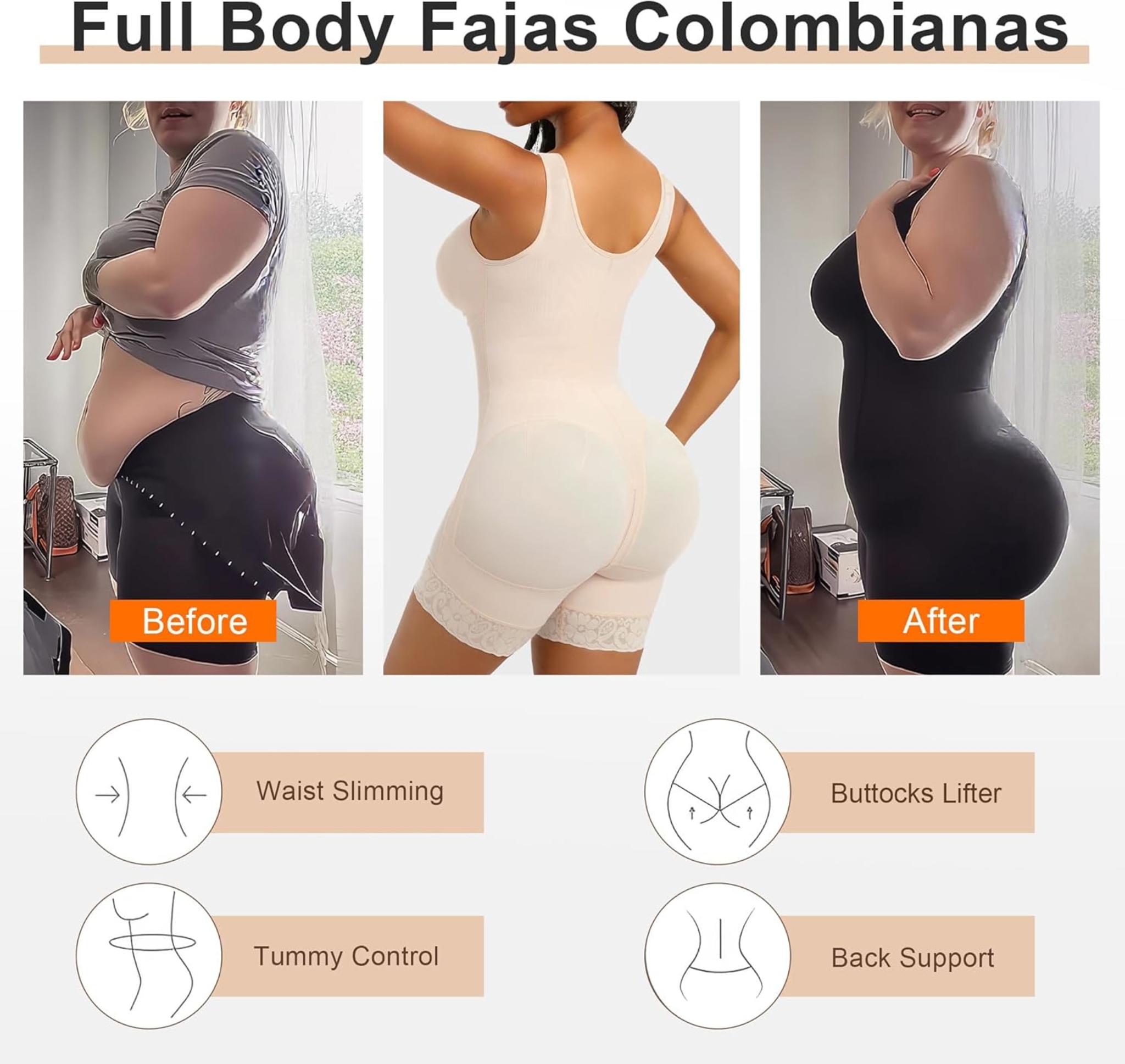 Full Body Shapewear with Tummy Control & Butt Lift