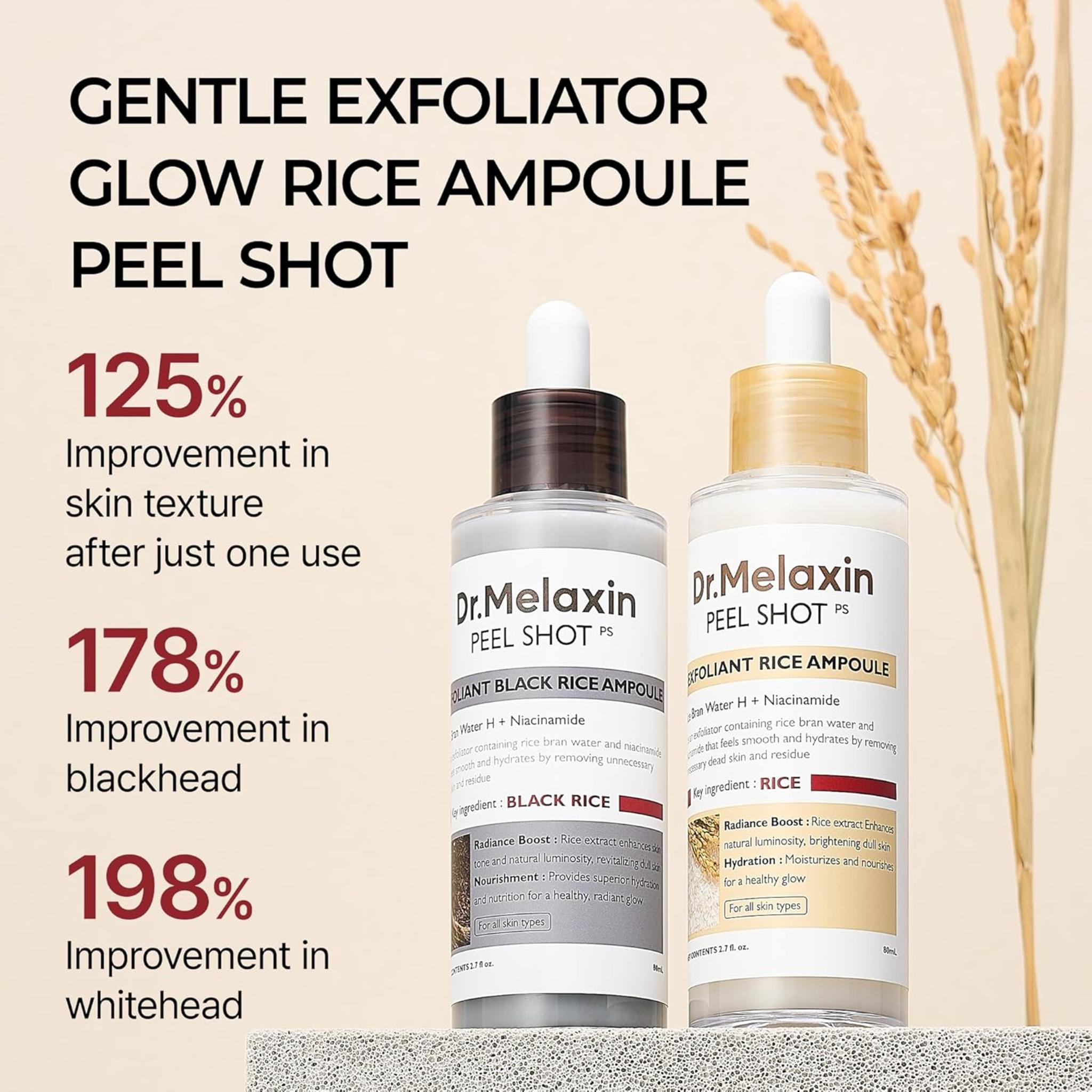 Dual-Action Rice Peel Ampoule & Scrub
