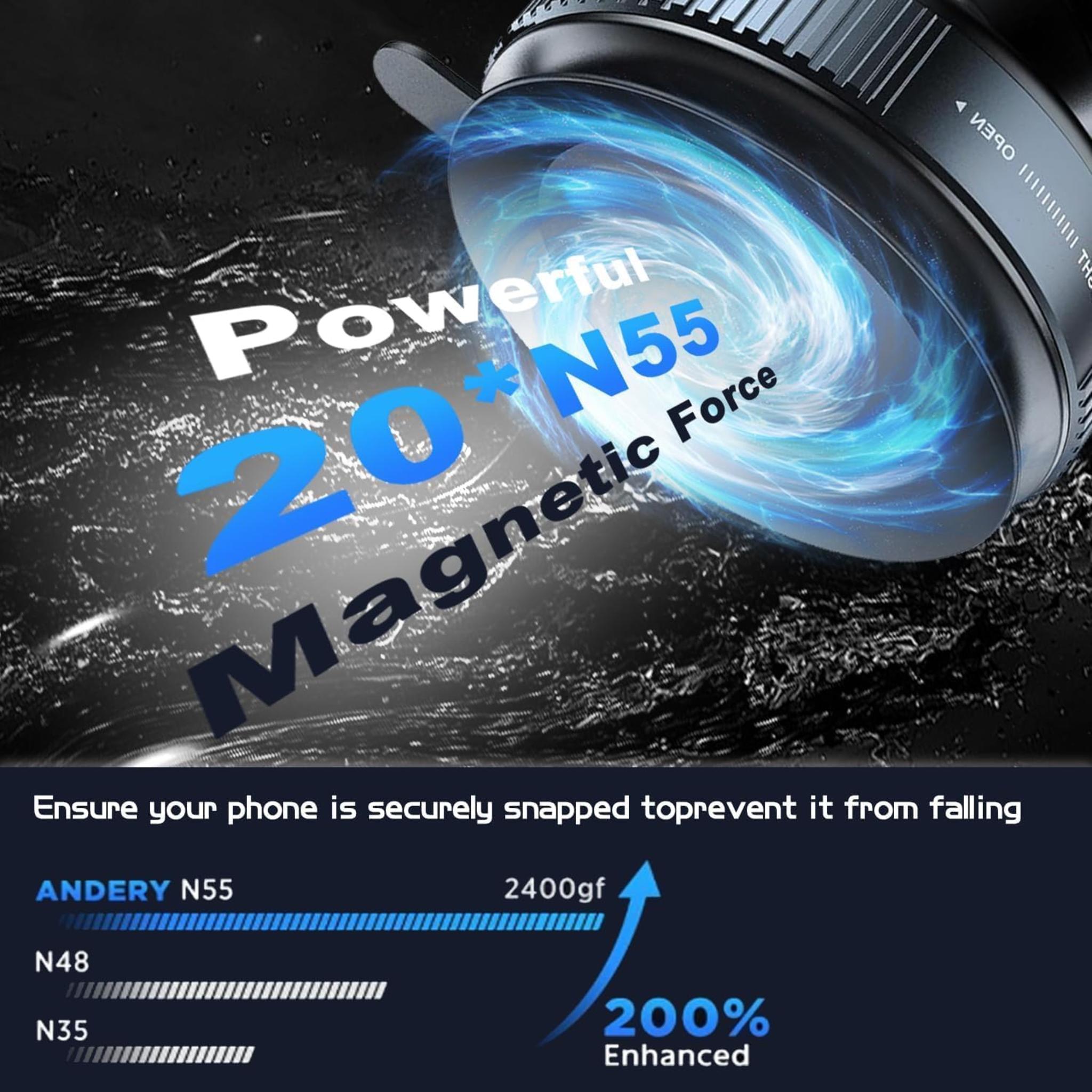 360° Vacuum Magnetic Phone Holder - Foldable Multi-Surface Mount