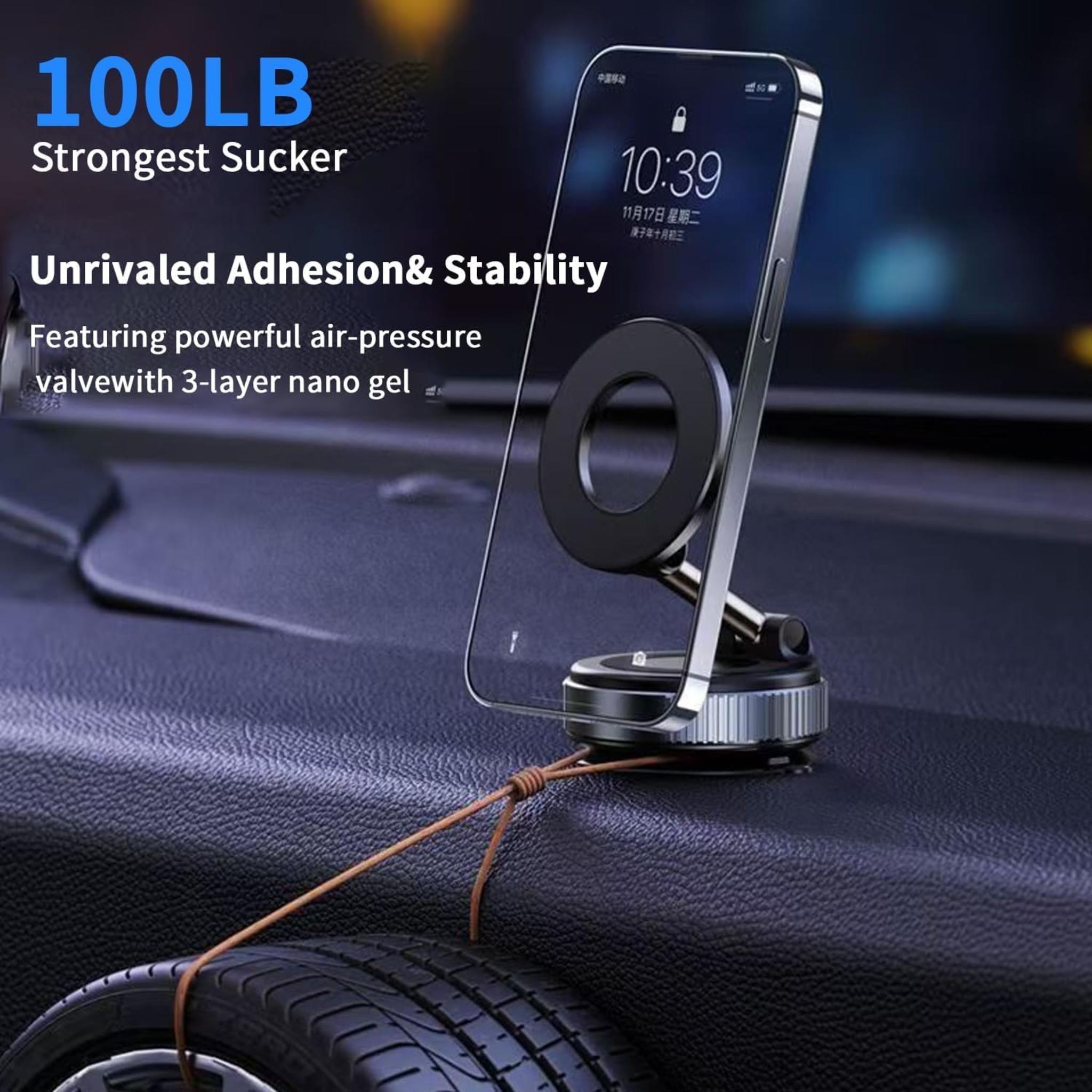360° Vacuum Magnetic Phone Holder - Foldable Multi-Surface Mount