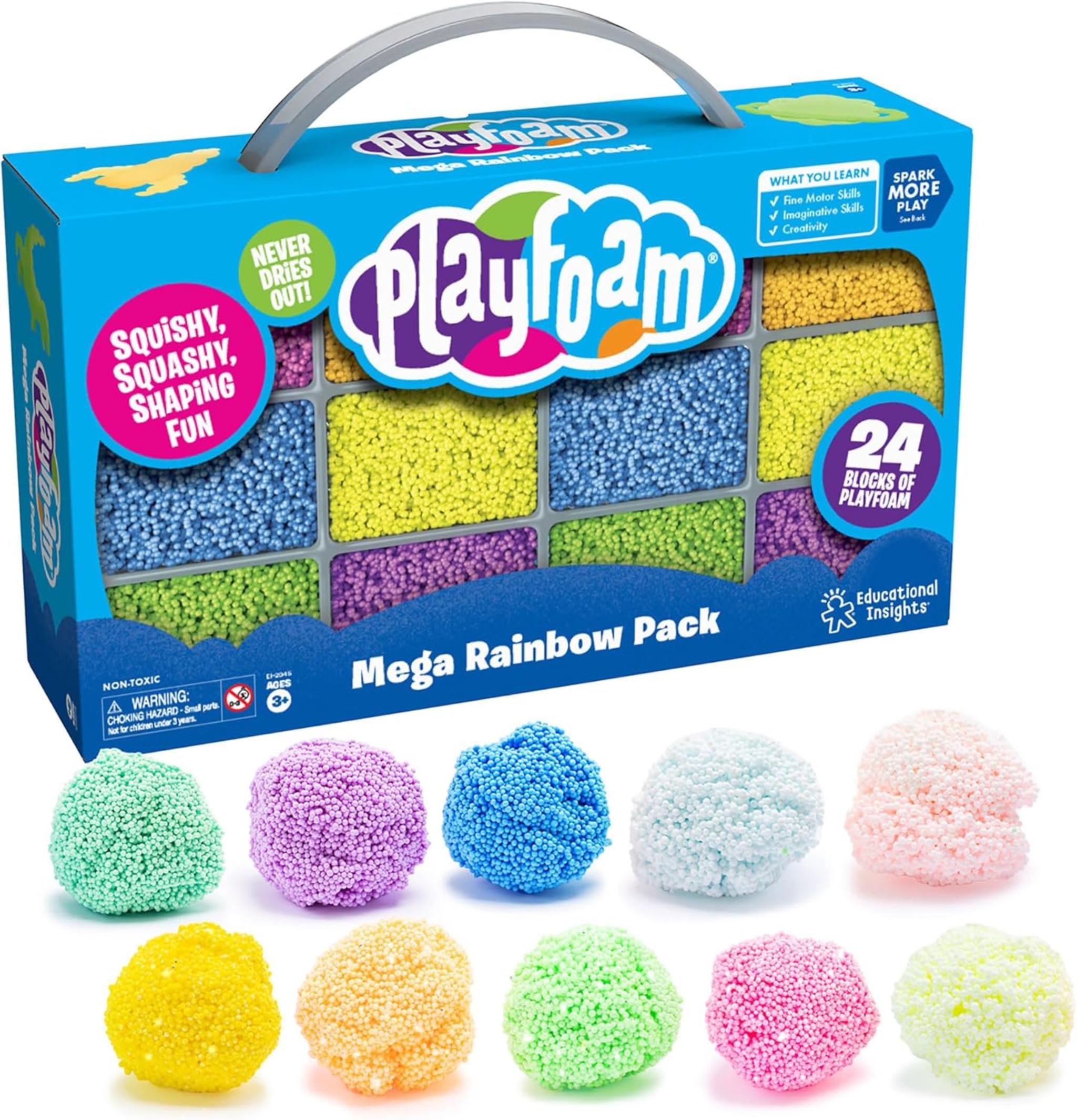 10-Color Sensory Playfoam Mega Pack, Non-Toxic, Fine Motor Skills Toy for Ages 3+