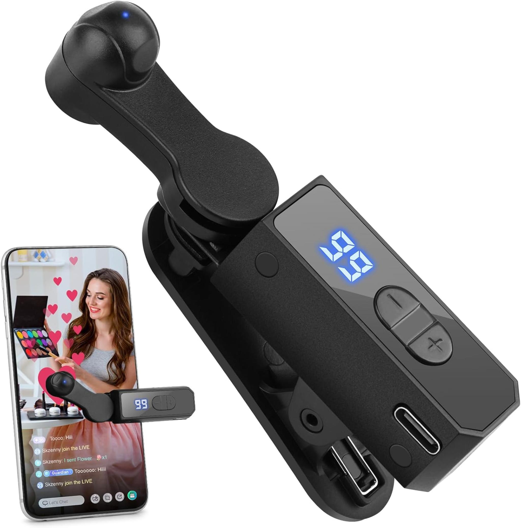 Rechargeable Auto Clicker for Smartphones, Screen Tapping Device with Adjustable Speed for Games and Tasks