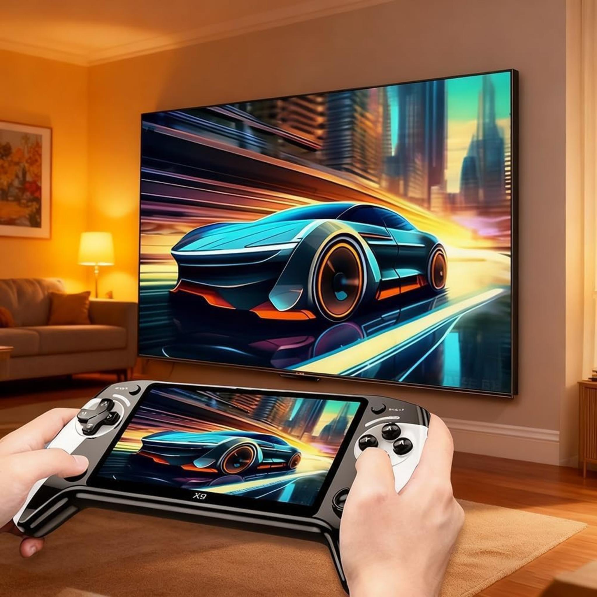 Retro Handheld Game Console with 5.5-Inch HD Screen