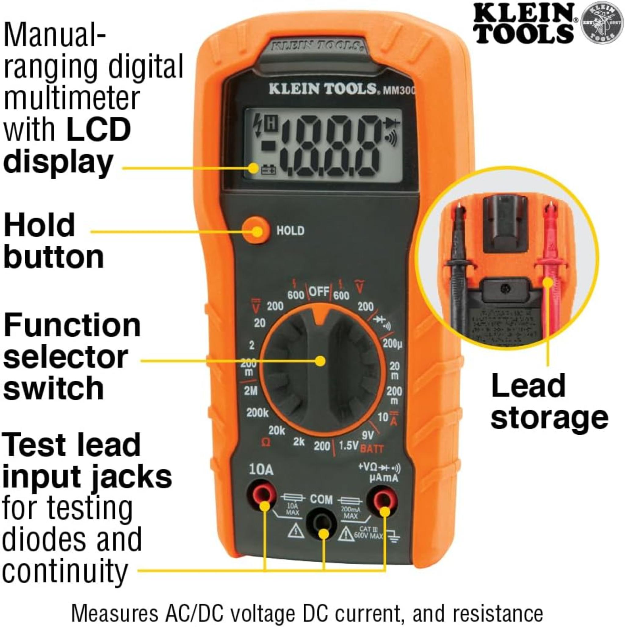 Electrical Test Kit with Digital Multimeter, Voltage Tester and Outlet Tester