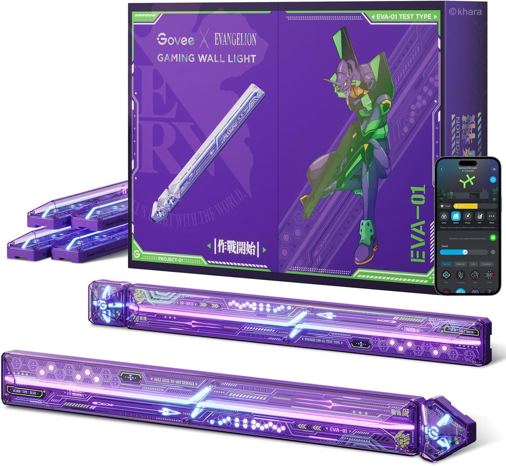 Evangelion Gaming Wall Light with RGBIC Effects, Matter Support & Voice Control