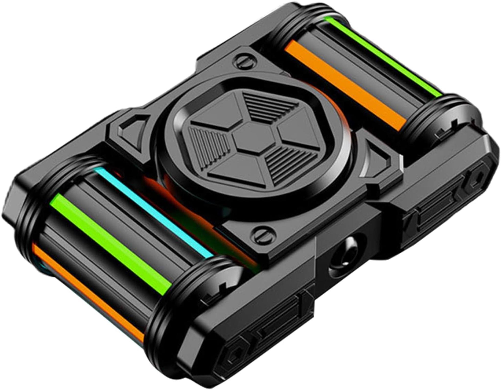 Glow in The Dark Metal Tank Fidget Spinner, EDC Desk Toy for Focus & Stress Relief