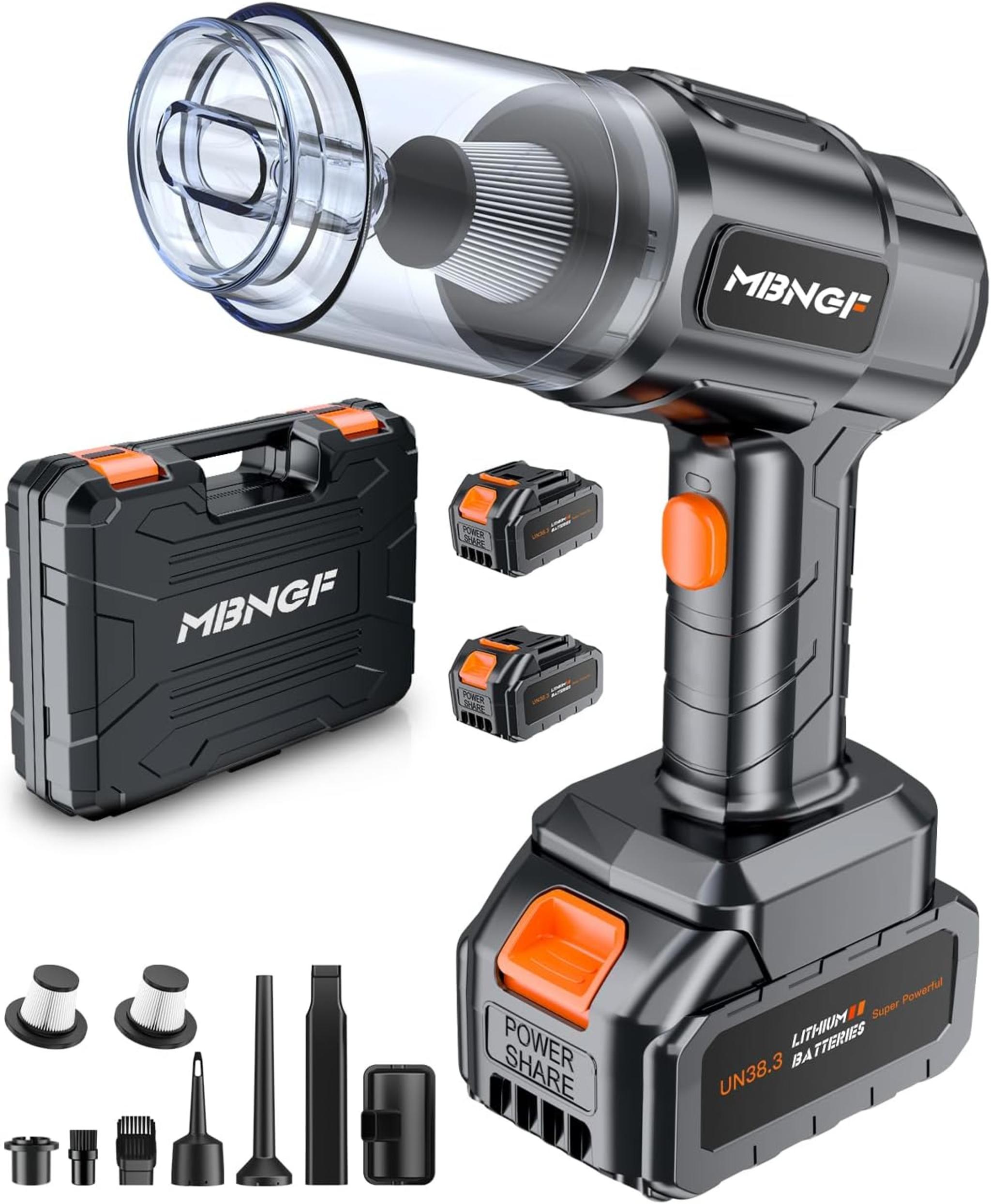 35000PA Cordless Handheld Vacuum Cleaner with Blower Function, 60 Min Battery