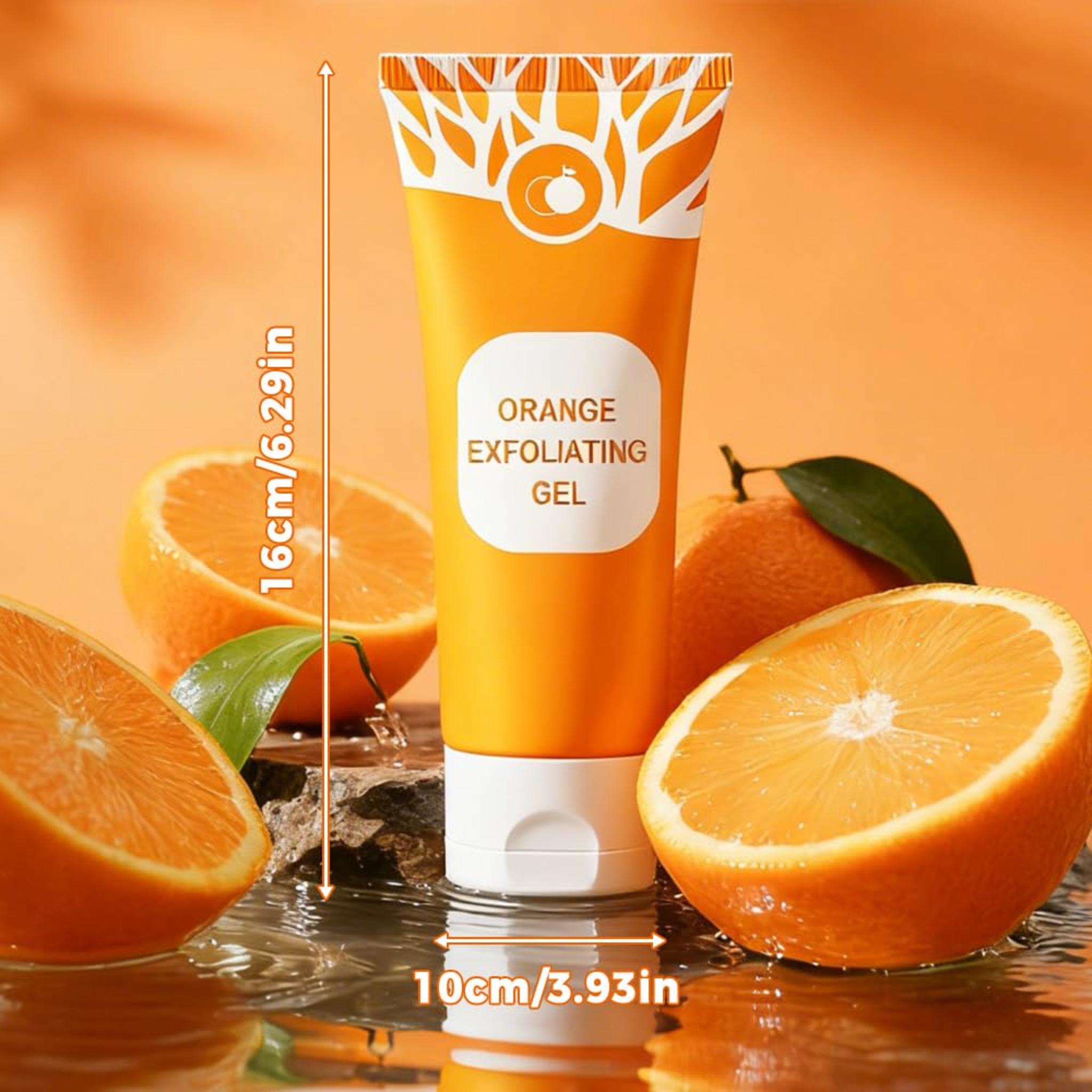 2026 Upgraded Orange Enzyme Exfoliating Gel for Face & Body - Deep Cleansing & Hydrating