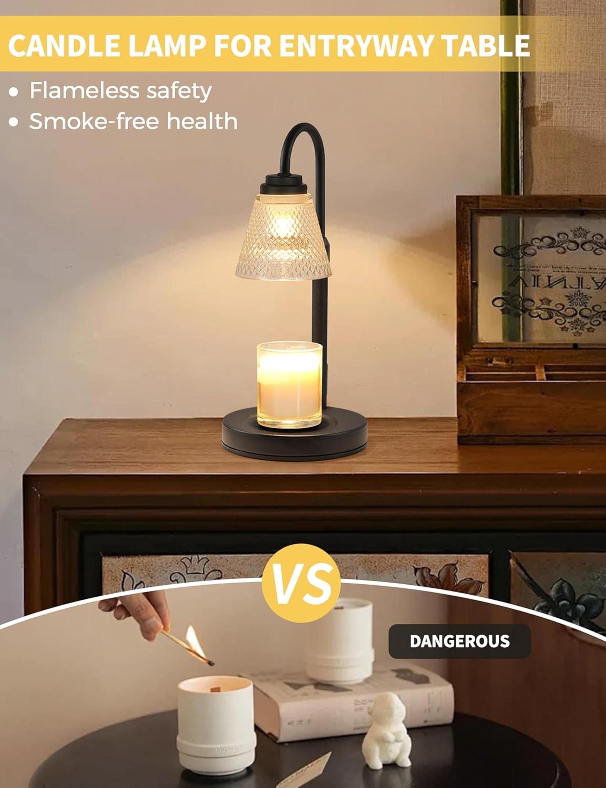 Candle Warmer Lamp with Timer & Dimmer - Safe Wax Melter for Home Decor & Gifts