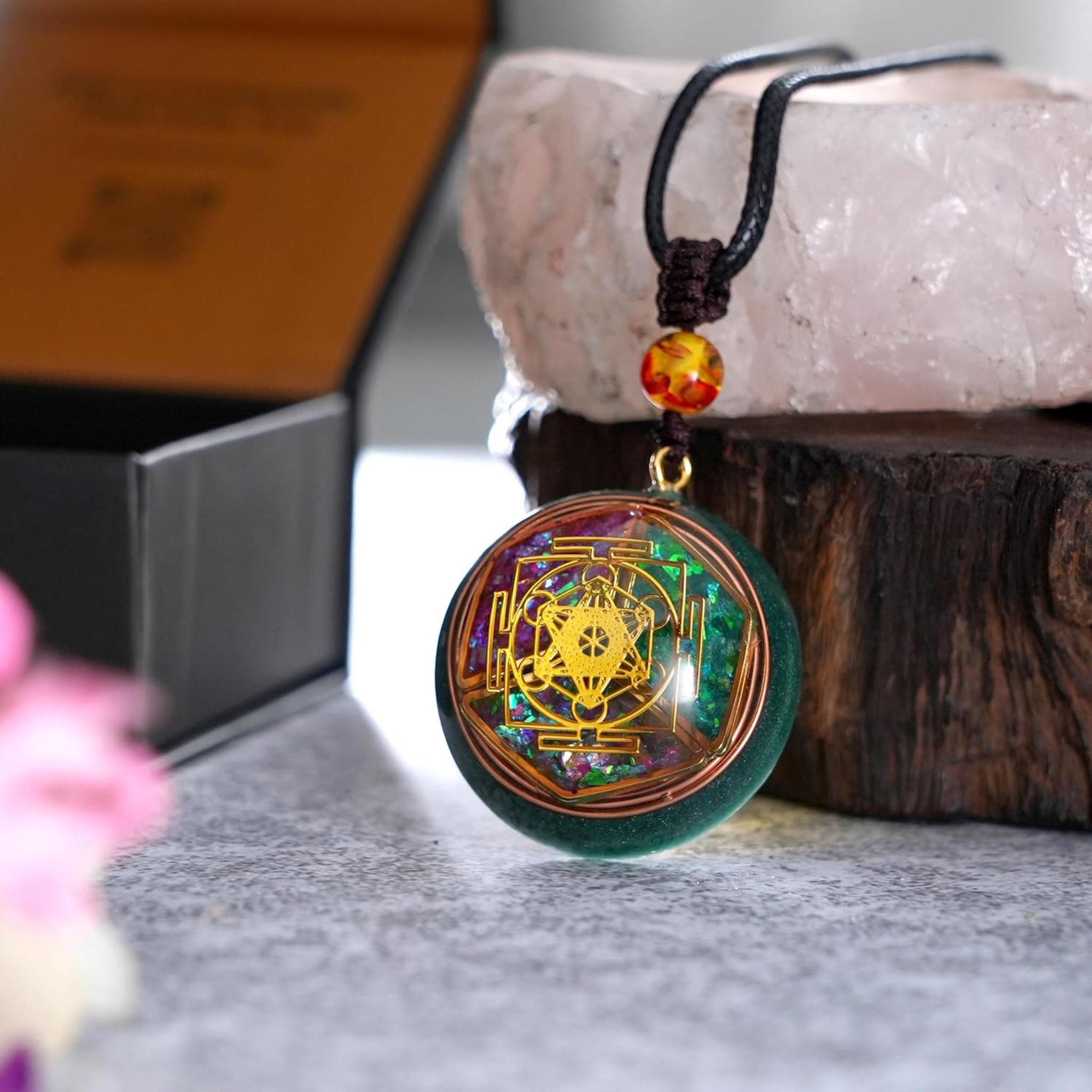 Magical Energy Talisman Necklace – Crystal Pendant for Spiritual Protection and Emotional Balance
