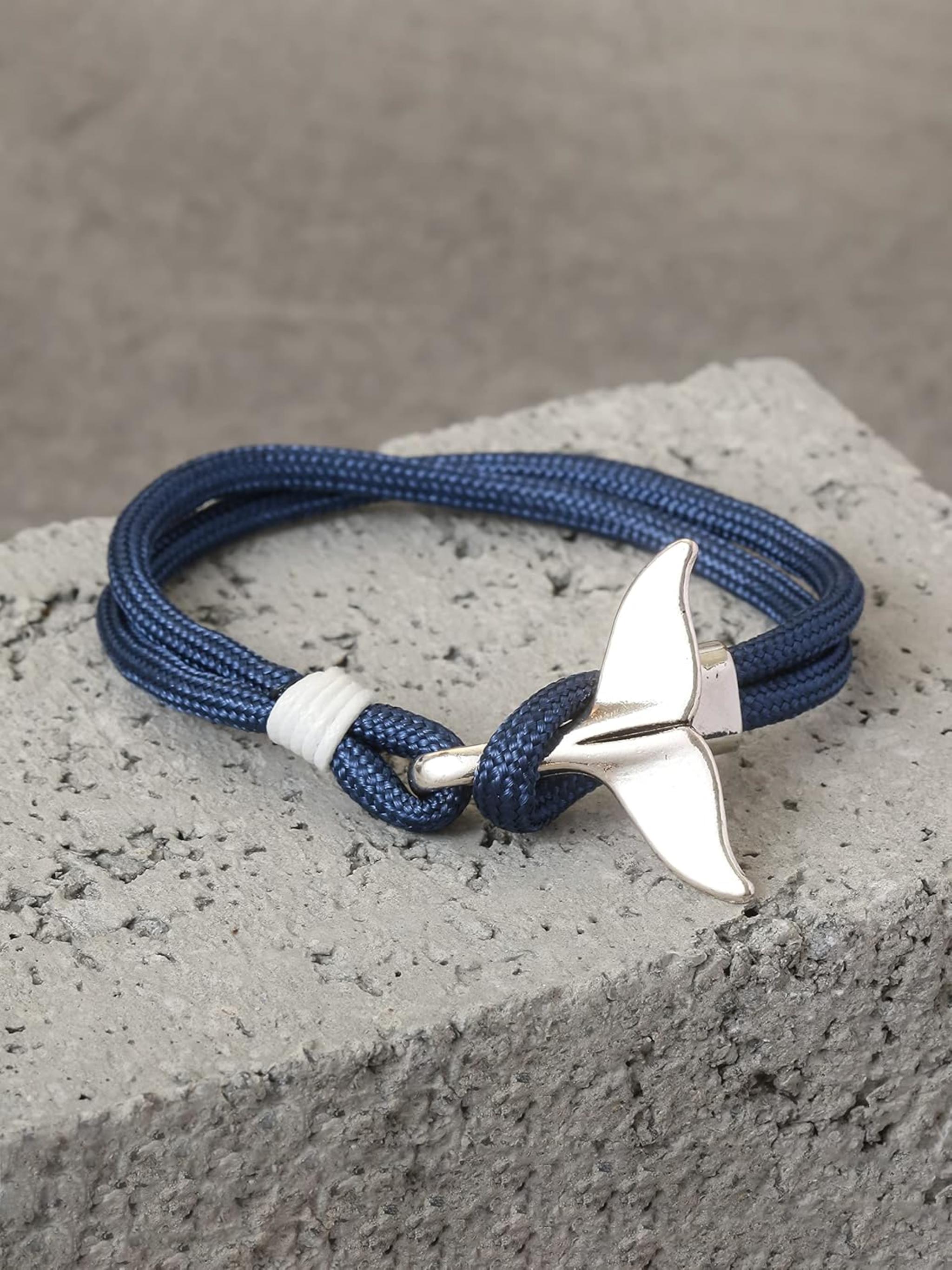 Vintage Ocean Mermaid Whale Tail Bracelet Jewelry Gift for Women