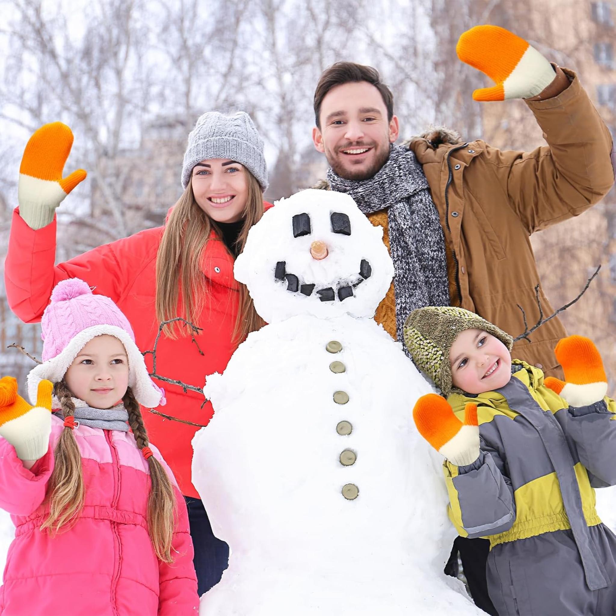 Winter Goose Gloves with Thermal Lining - Cute Mittens for Women