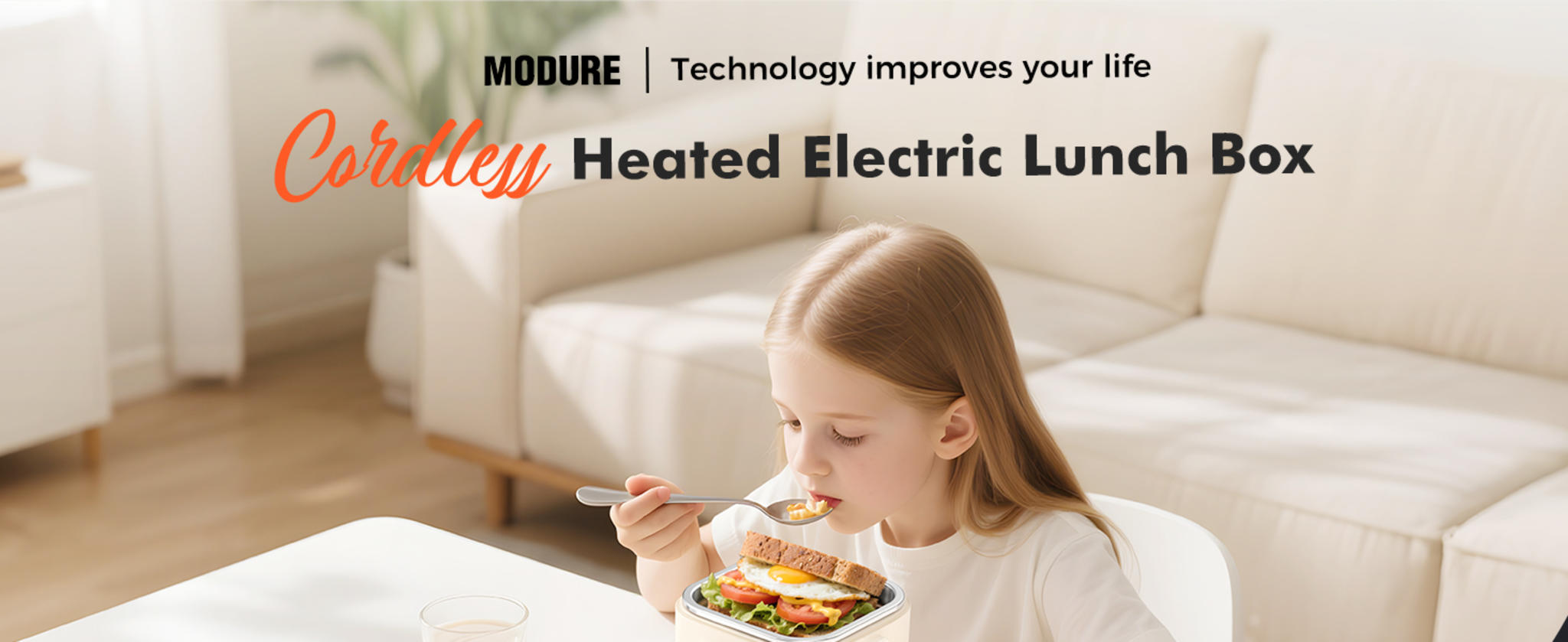 Cordless Electric Lunch Box - 14000mAh Battery, Self-Heating Food Warmer, 800ml Portable image 6