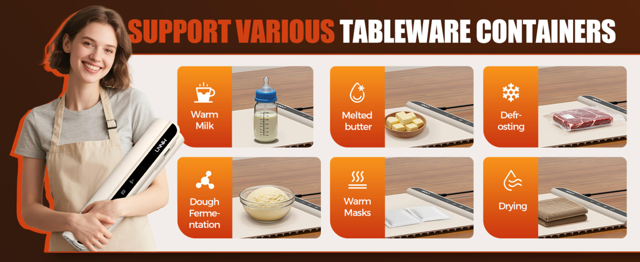 26x15 Inch Food Warming Mat with Heat-Resistant Pad image 19