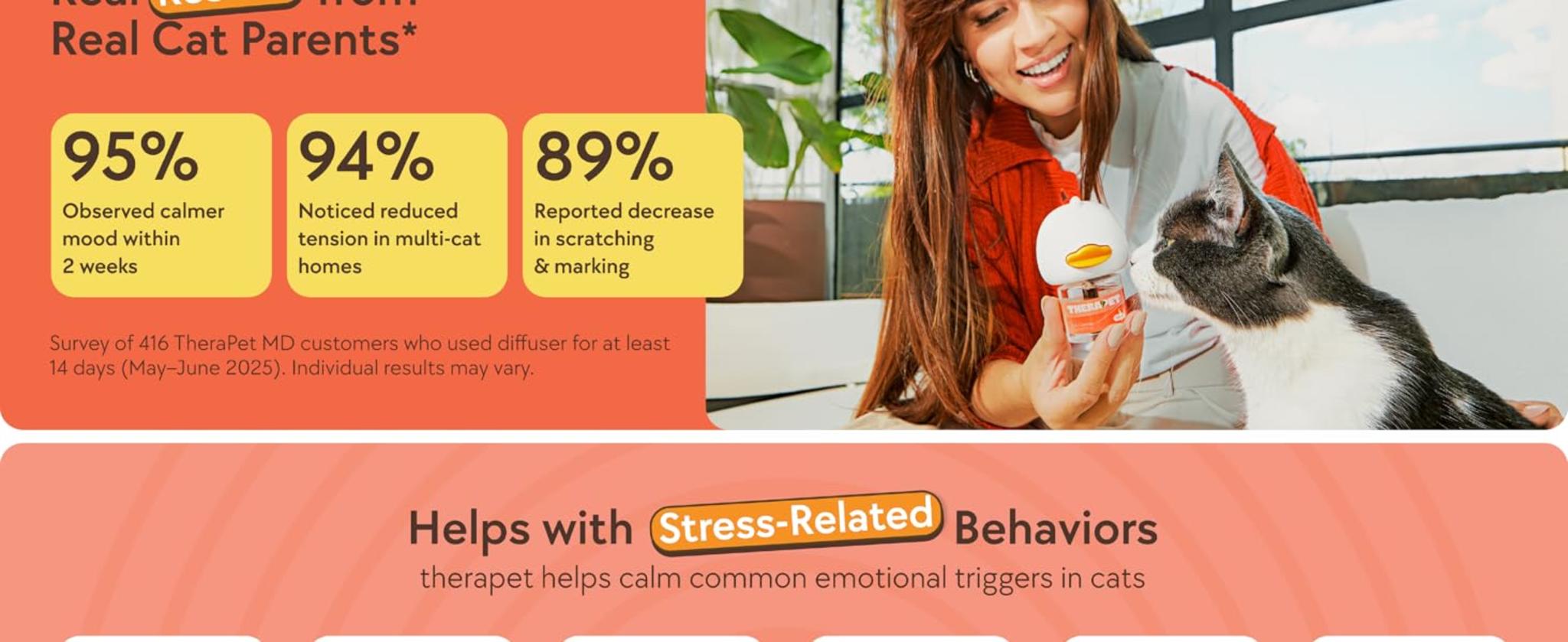 60-Day Cat Calming Diffuser with Refill - Reduces Stress, Spraying & Fighting image 7