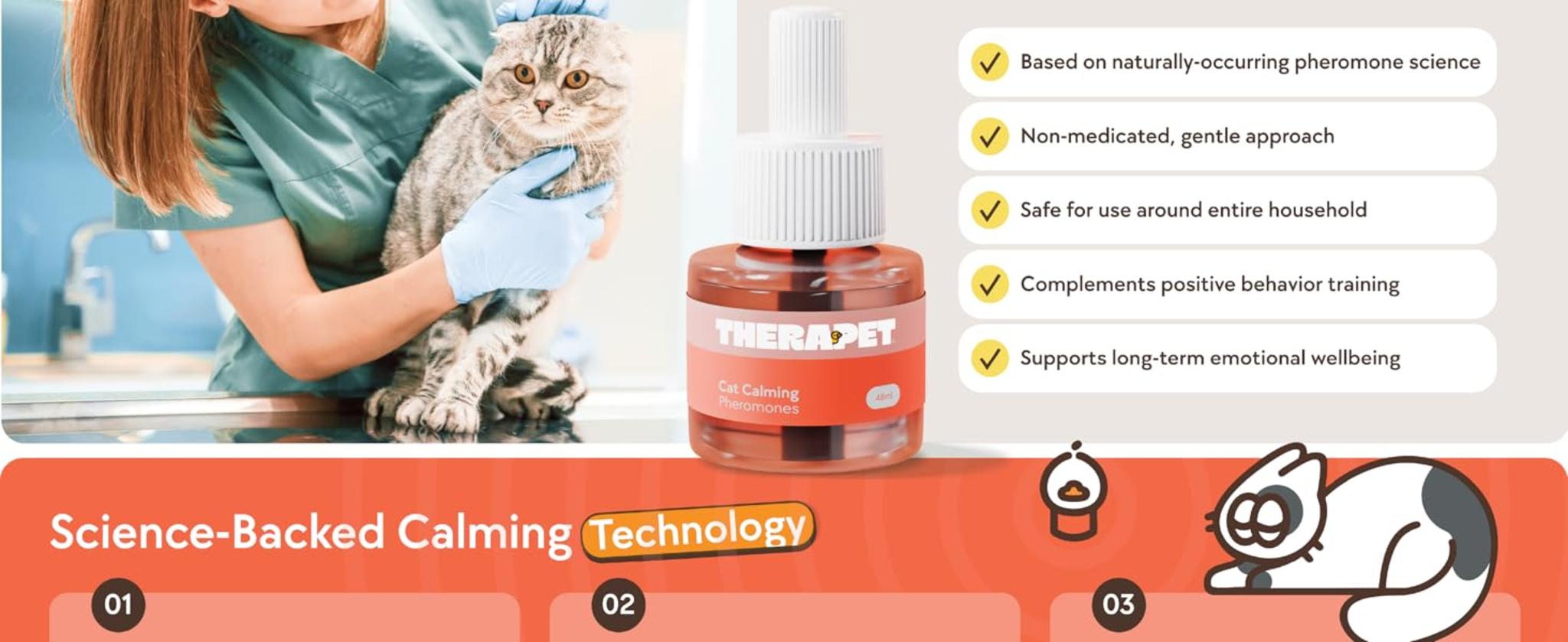 60-Day Cat Calming Diffuser with Refill - Reduces Stress, Spraying & Fighting image 11