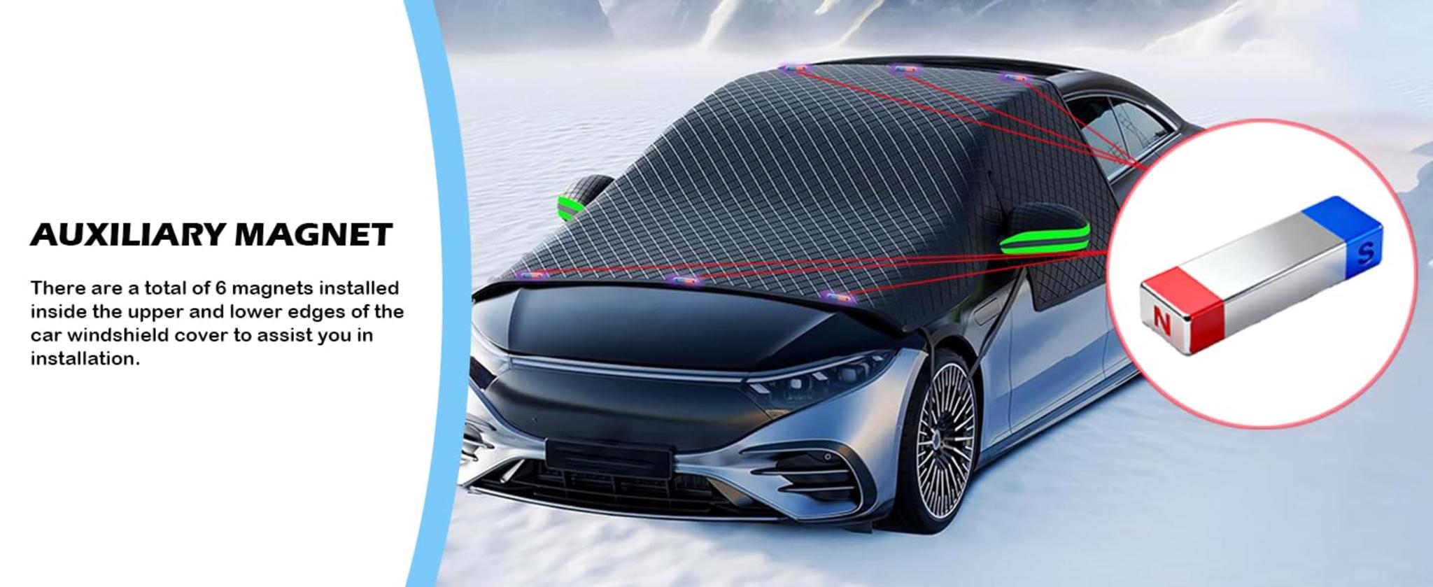 Universal Magnetic Windshield Cover for Snow, Ice, and All-Season Protection image 8