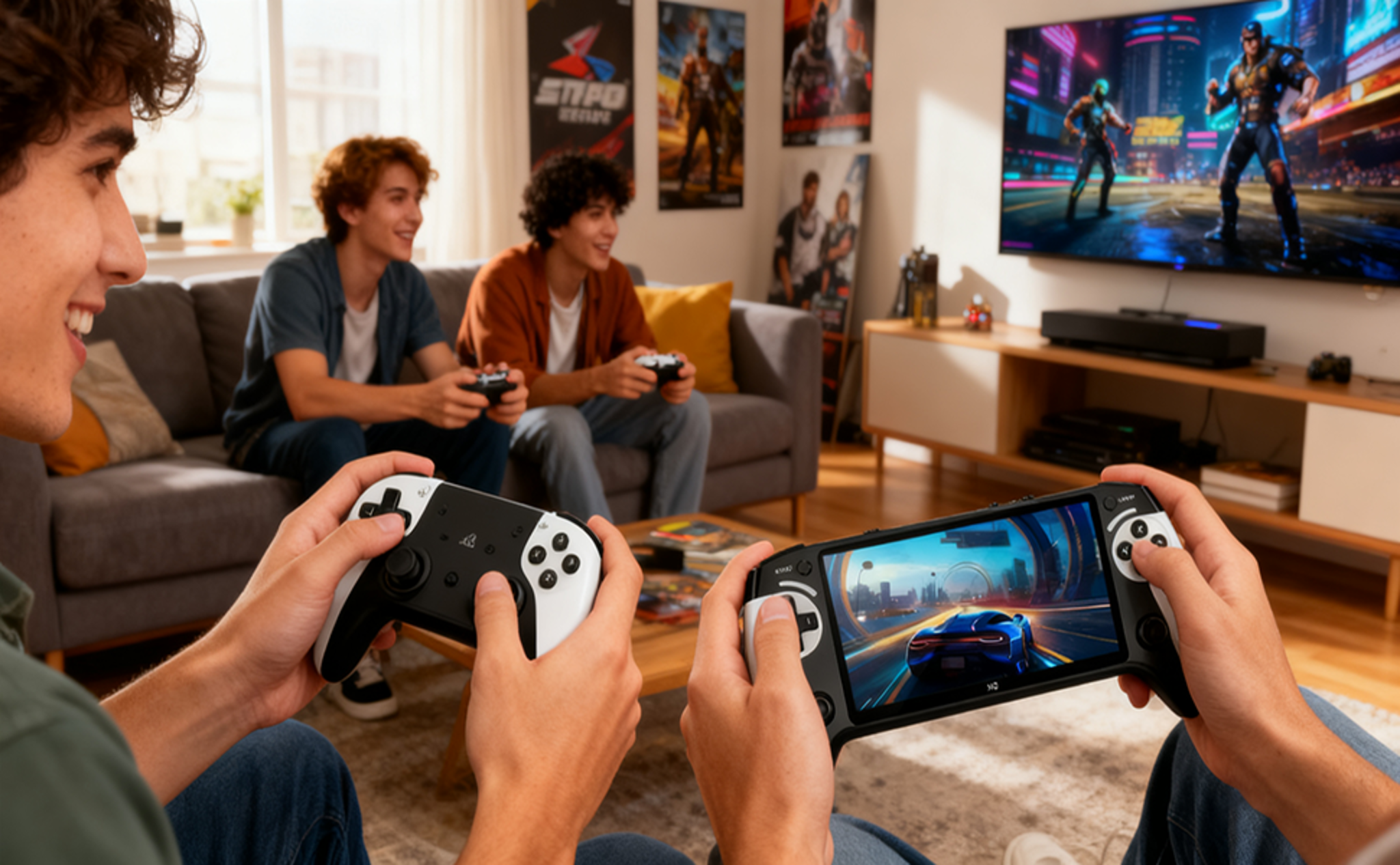 Retro Handheld Game Console with 5.5-Inch HD IPS Screen, 20000+ Classic Games, TV Connection, Expandable Storage image 7