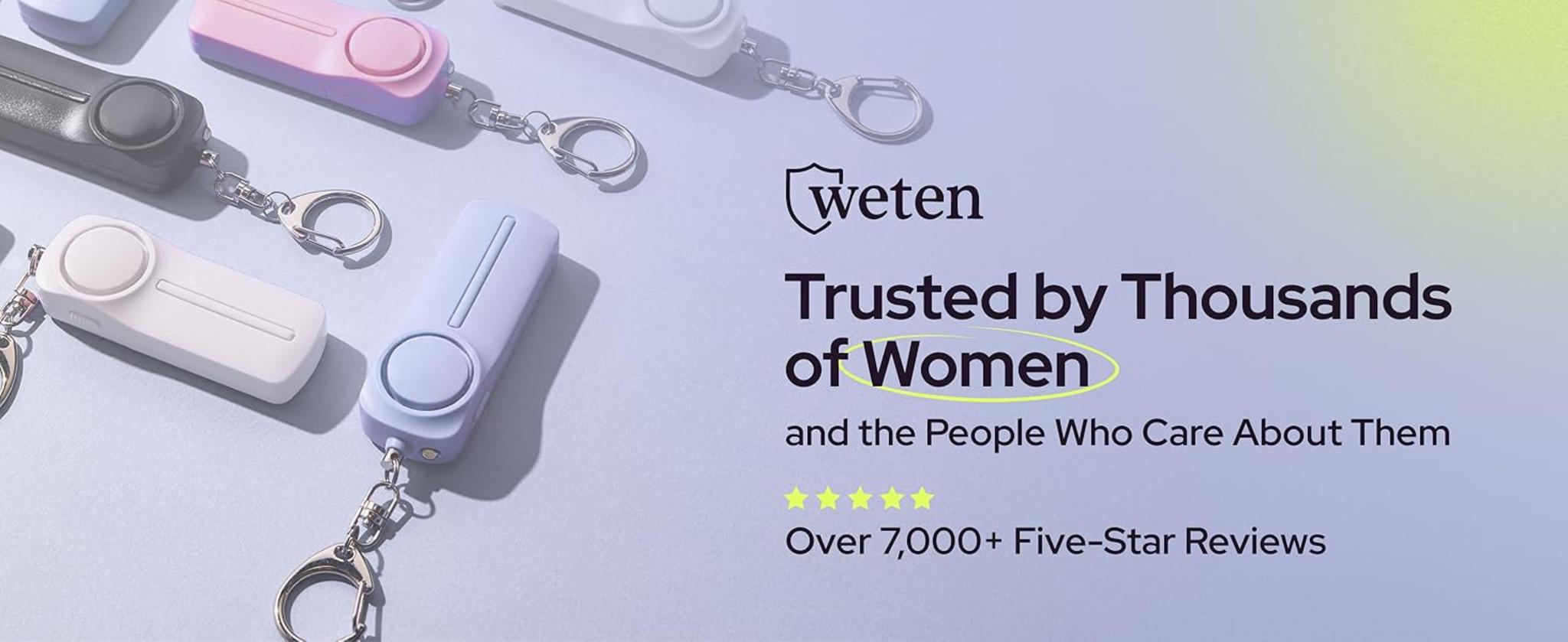 130dB Personal Safety Alarm Keychain 3-Pack with LED Light & USB-C Charging image 15