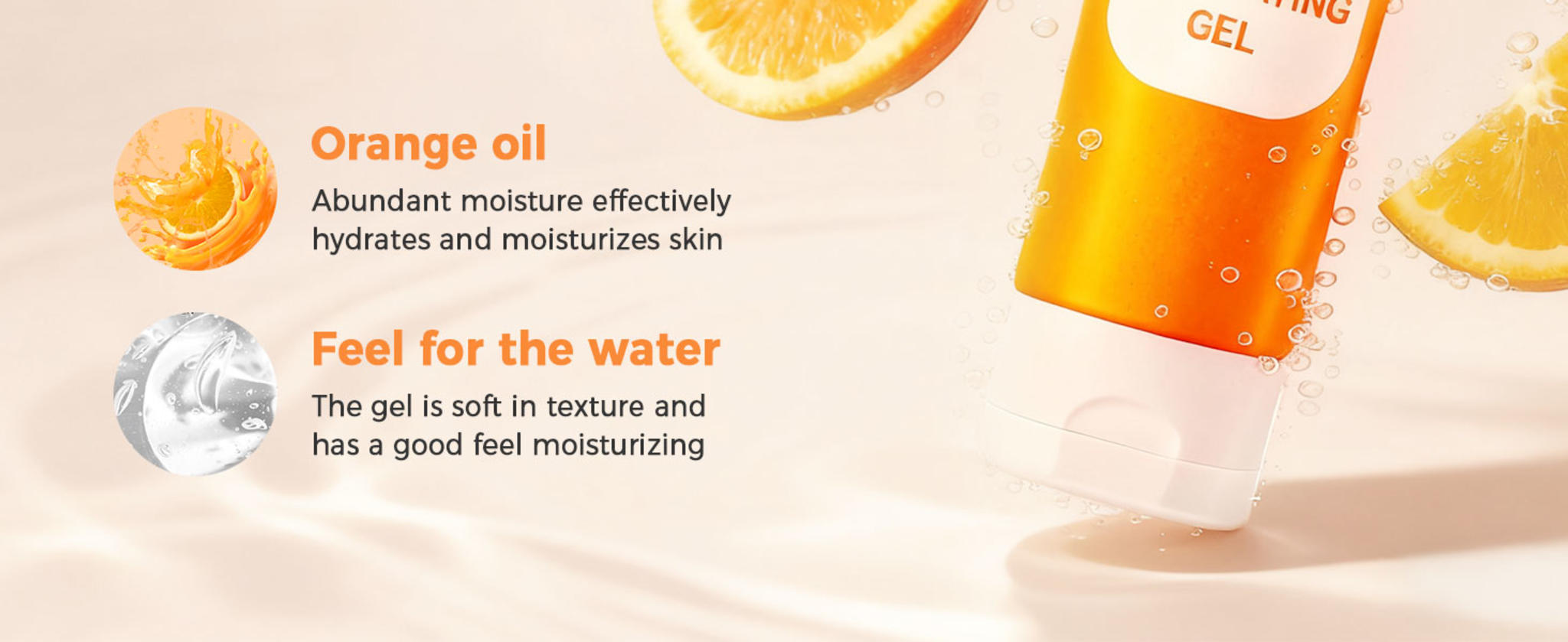 2026 Upgraded Orange Enzyme Exfoliating Gel for Face & Body - Deep Cleansing & Hydrating image 8