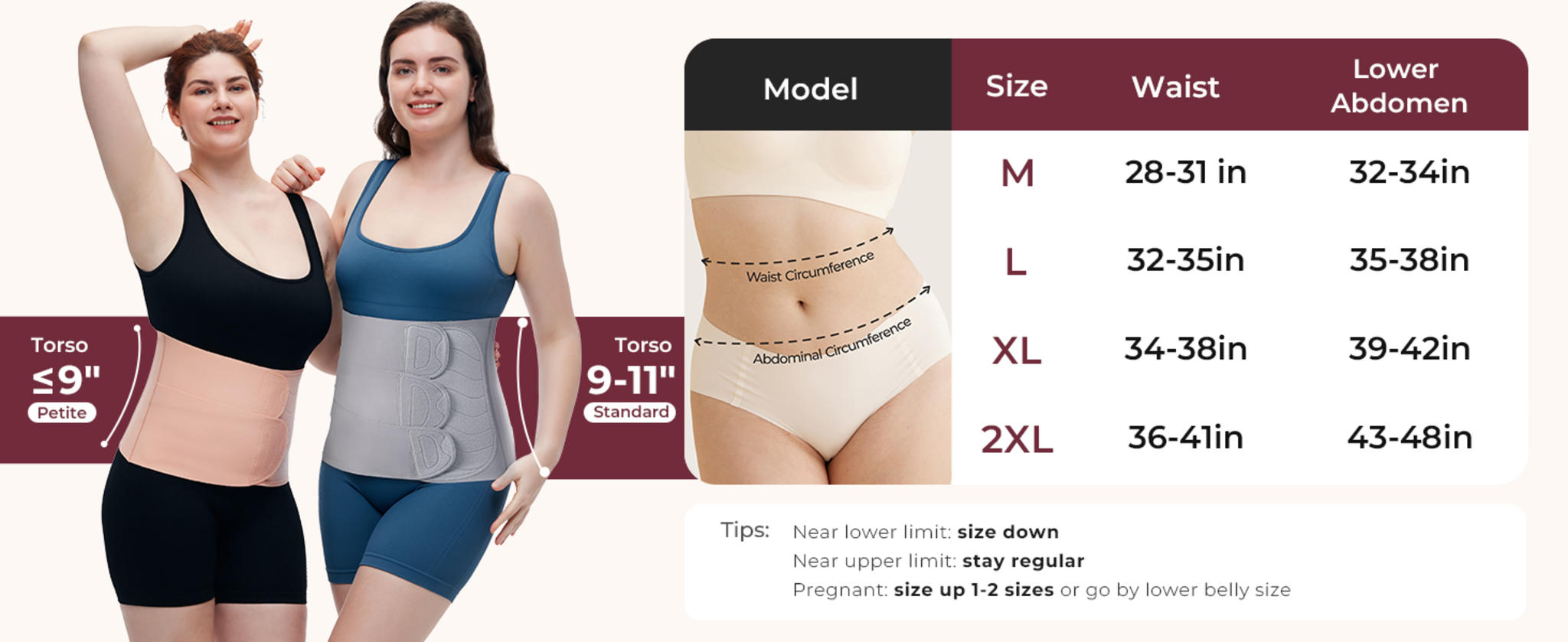 Postpartum Belly Band for Natural and C-Section Recovery with 3D Abdomen Lifting & Back Support image 8