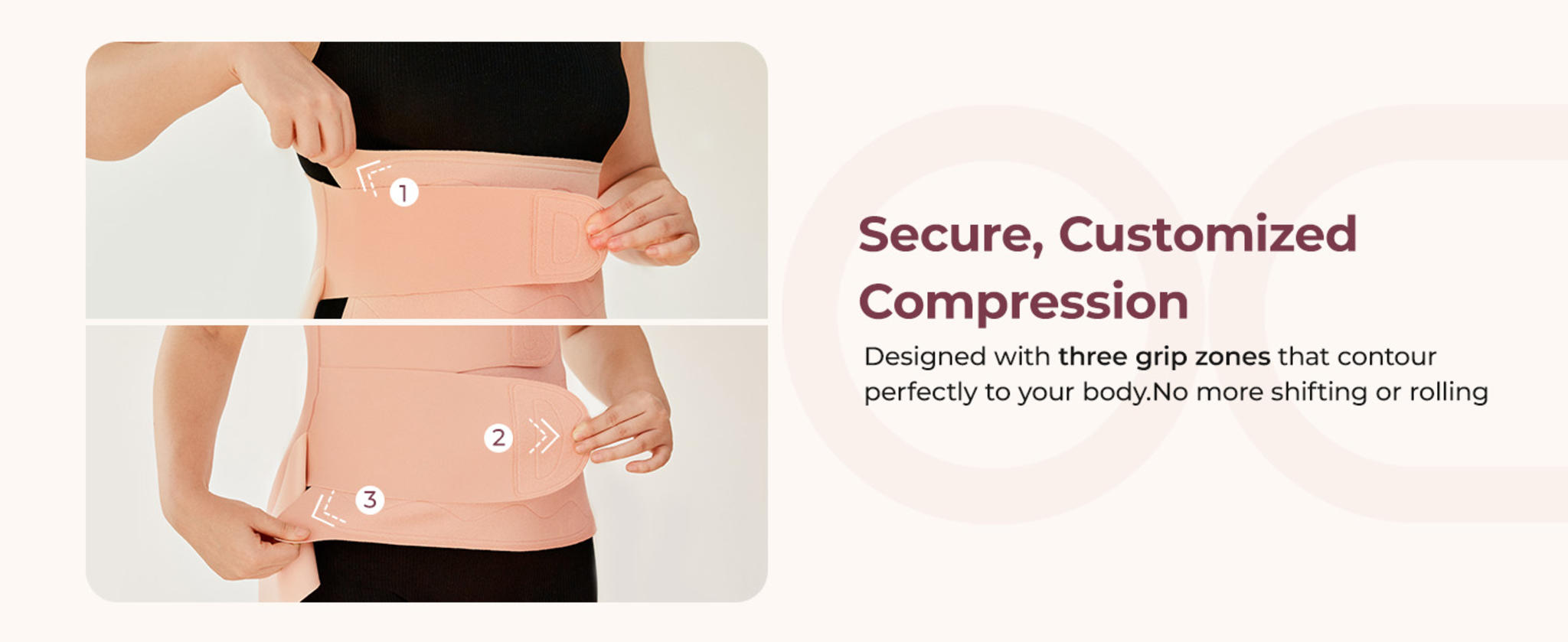 Postpartum Belly Band for Natural and C-Section Recovery with 3D Abdomen Lifting & Back Support image 10