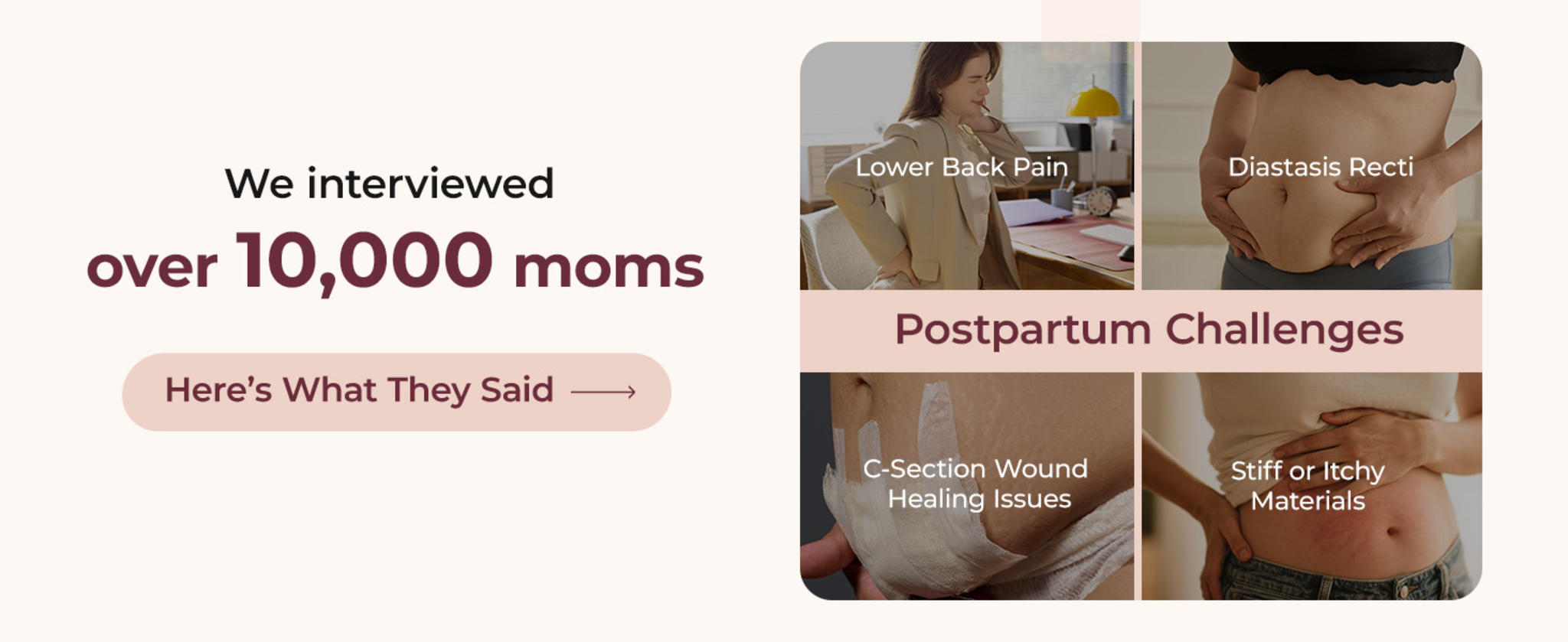 Postpartum Belly Band for Natural and C-Section Recovery with 3D Abdomen Lifting & Back Support image 12