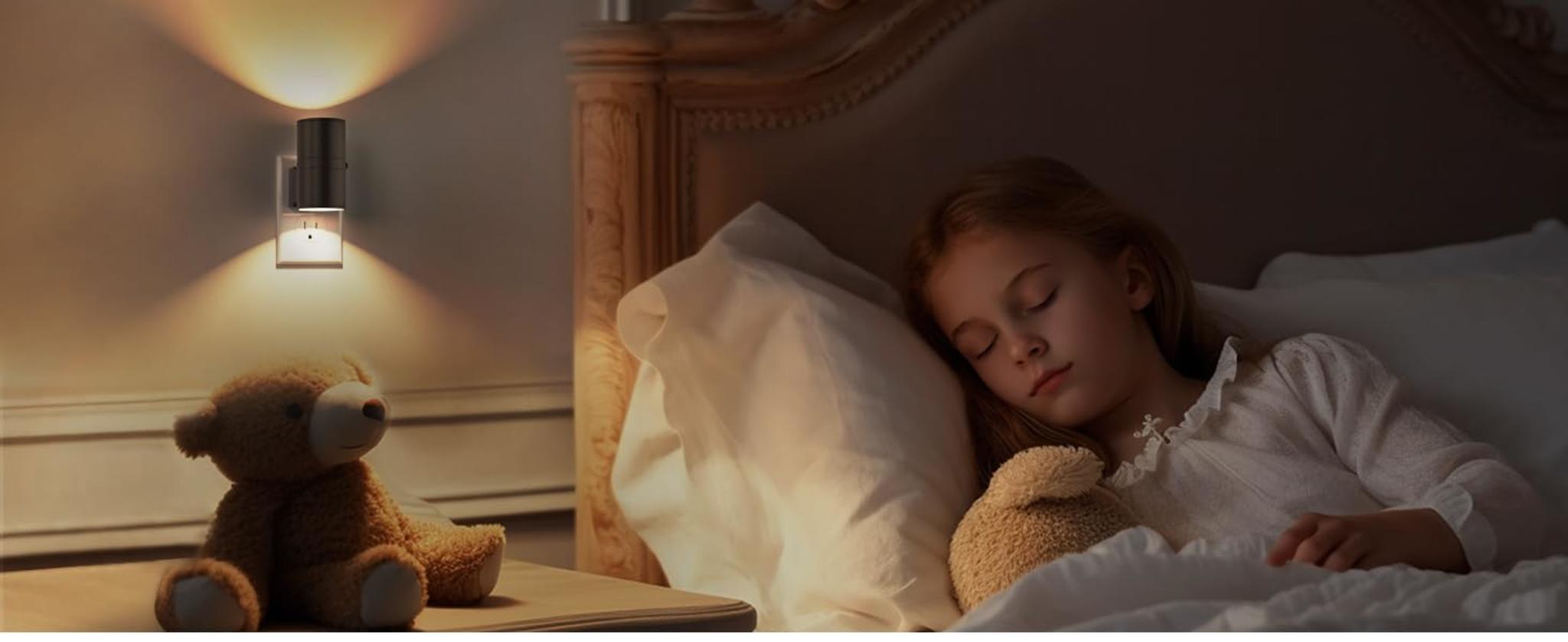 Dimmable LED Night Light with Dusk-to-Dawn Sensor, Adjustable Brightness, Soft White 3000K, 2-Pack image 16