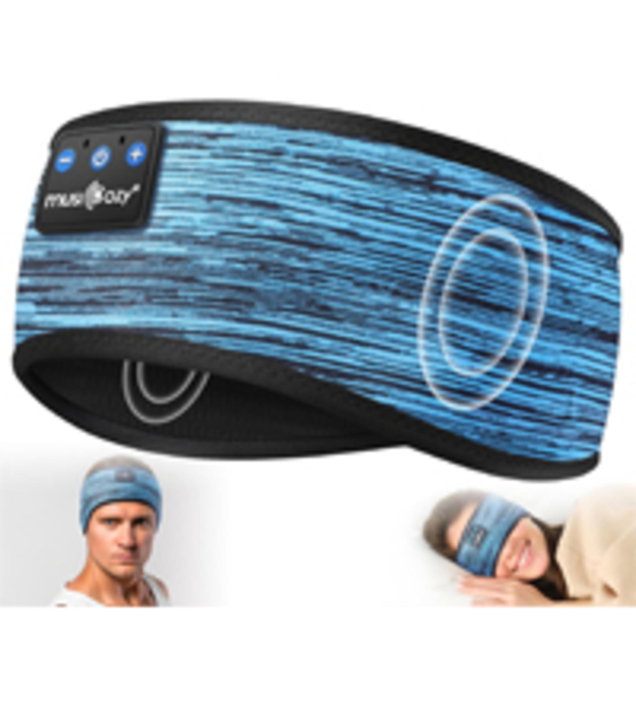 Sleep & Sports Bluetooth Headband with Ultra-Thin Speakers, 14-Hour Playtime, Sweat-Resistant image 18