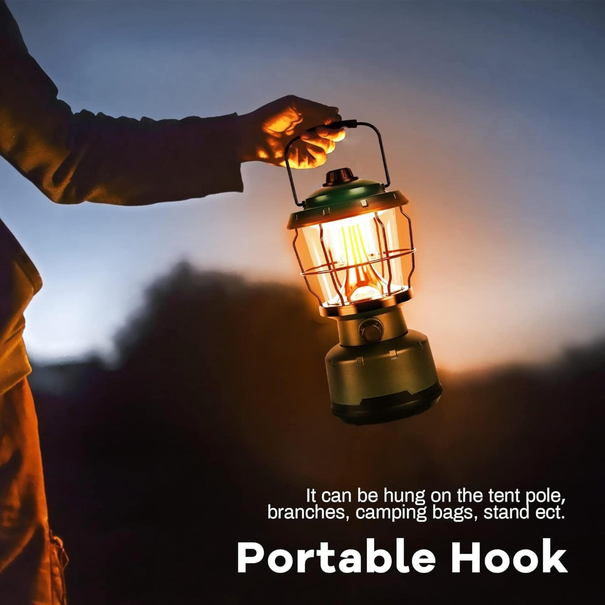 72-Hour LED Camping Lantern, 2500 Lumens Water Resistant Emergency Light