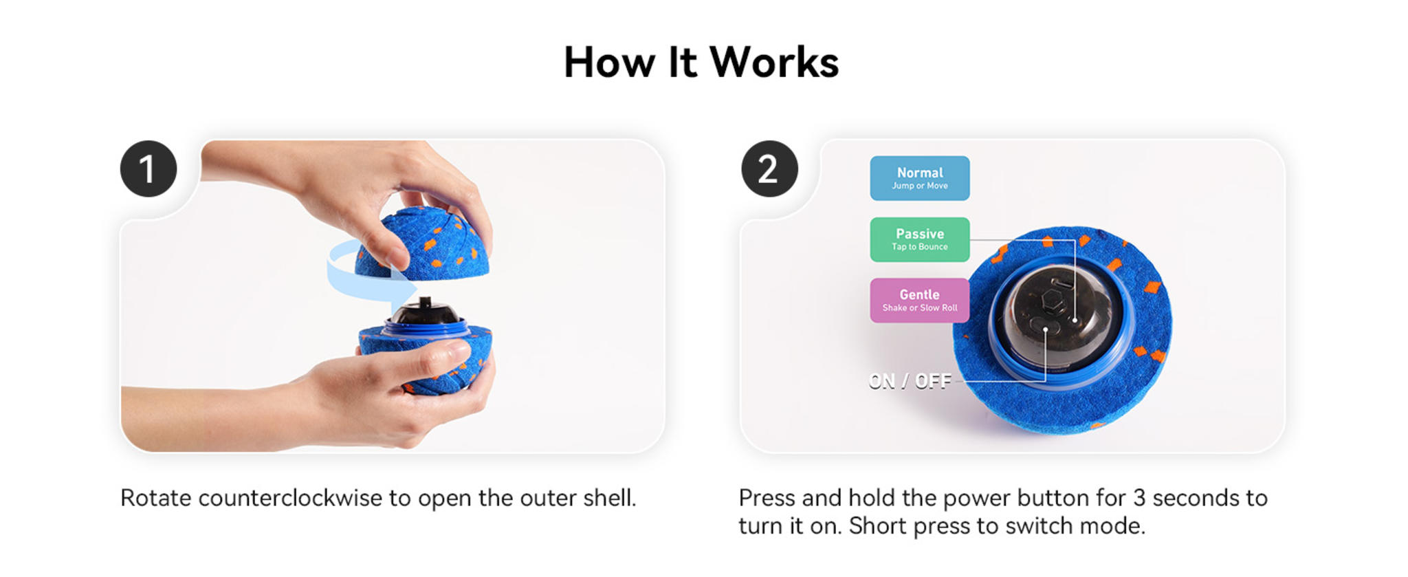 Smart Interactive Dog Toy: Auto-Moving Ball with 3 Modes image 8